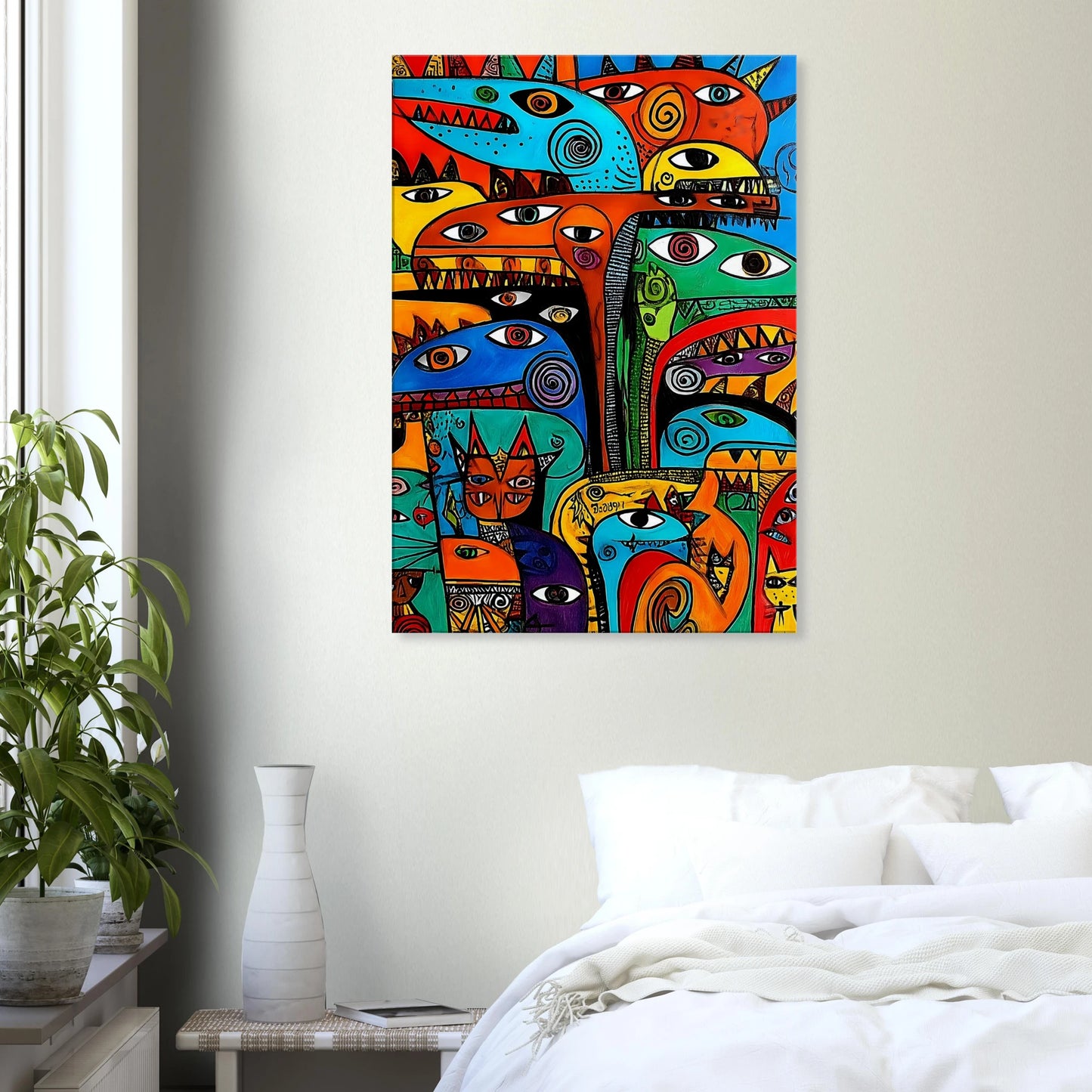 La Tribu — tableau sur toile — vue 7 — art mural STNCL