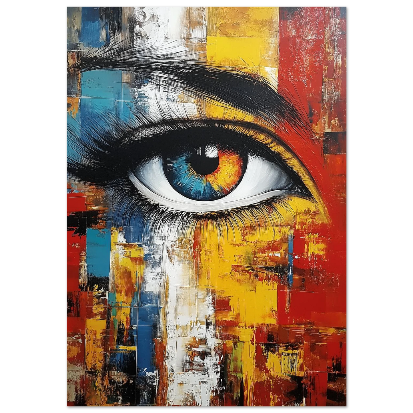 L'Iris aux Mille Teintes — tableau aluminium — art mural STNCL