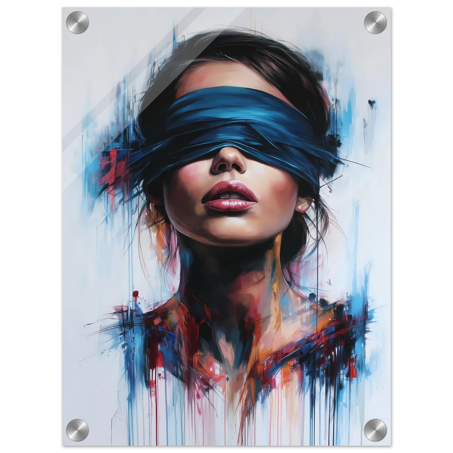 Sous le Bandeau — tableau plexiglas — vue 3 — art mural STNCL