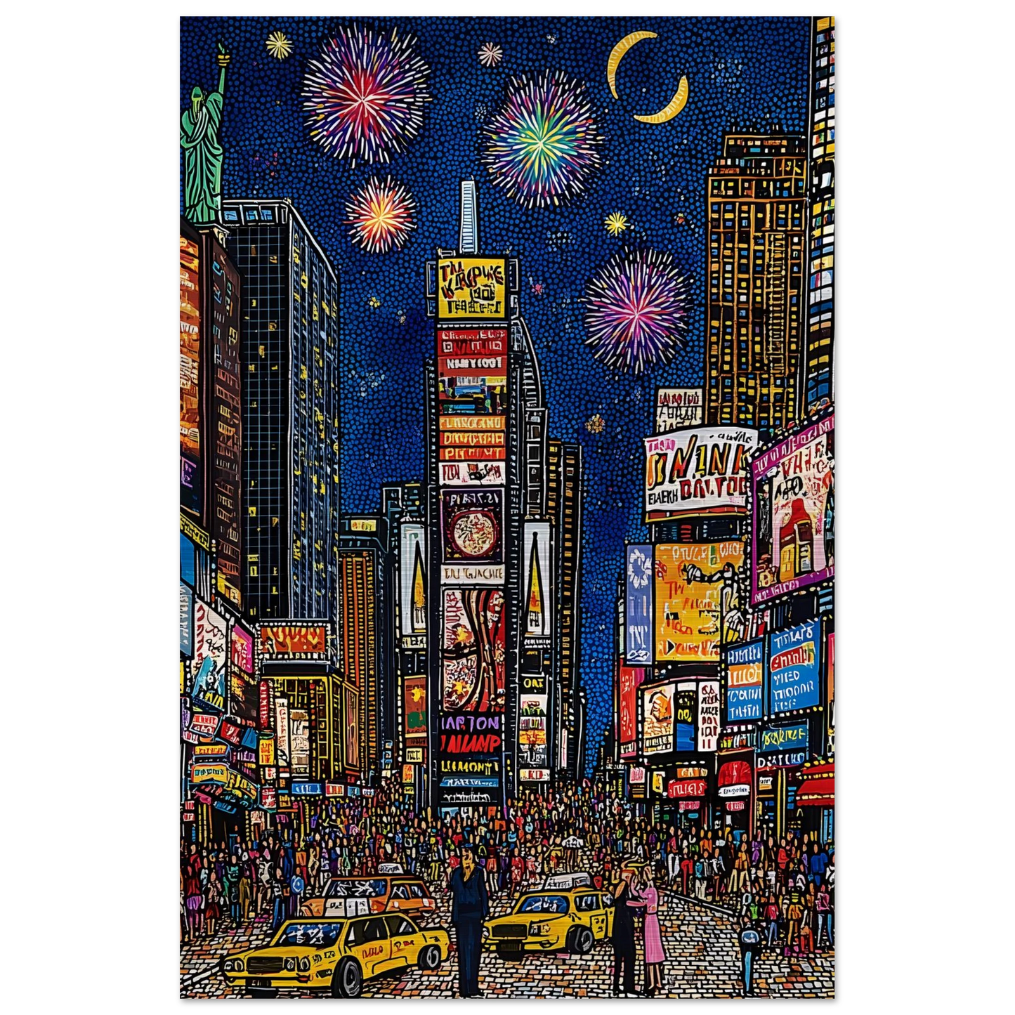 New York en Fête — tableau aluminium — vue 3 — art mural STNCL