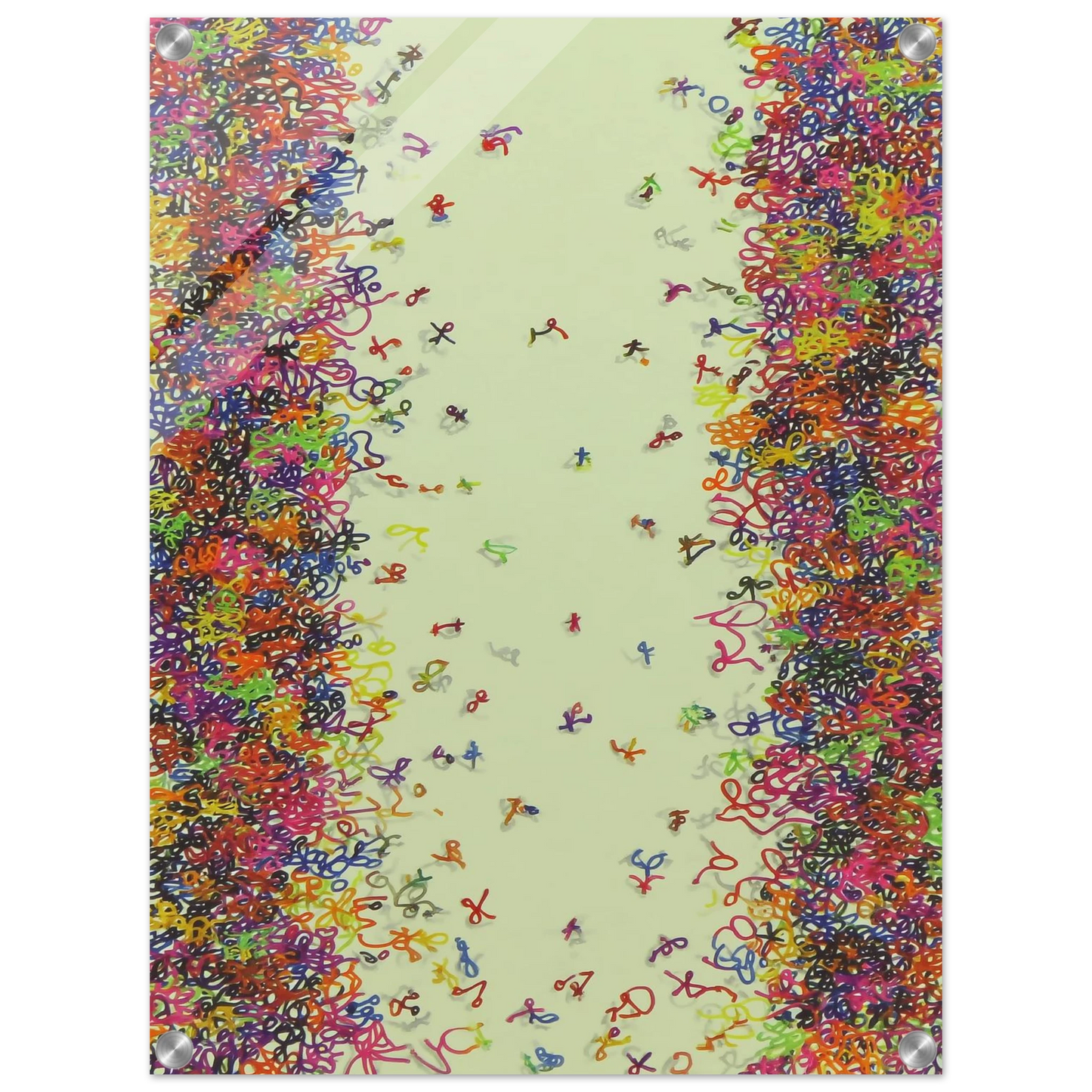 La Fête des Signes — tableau plexiglas — vue 3 — art mural STNCL