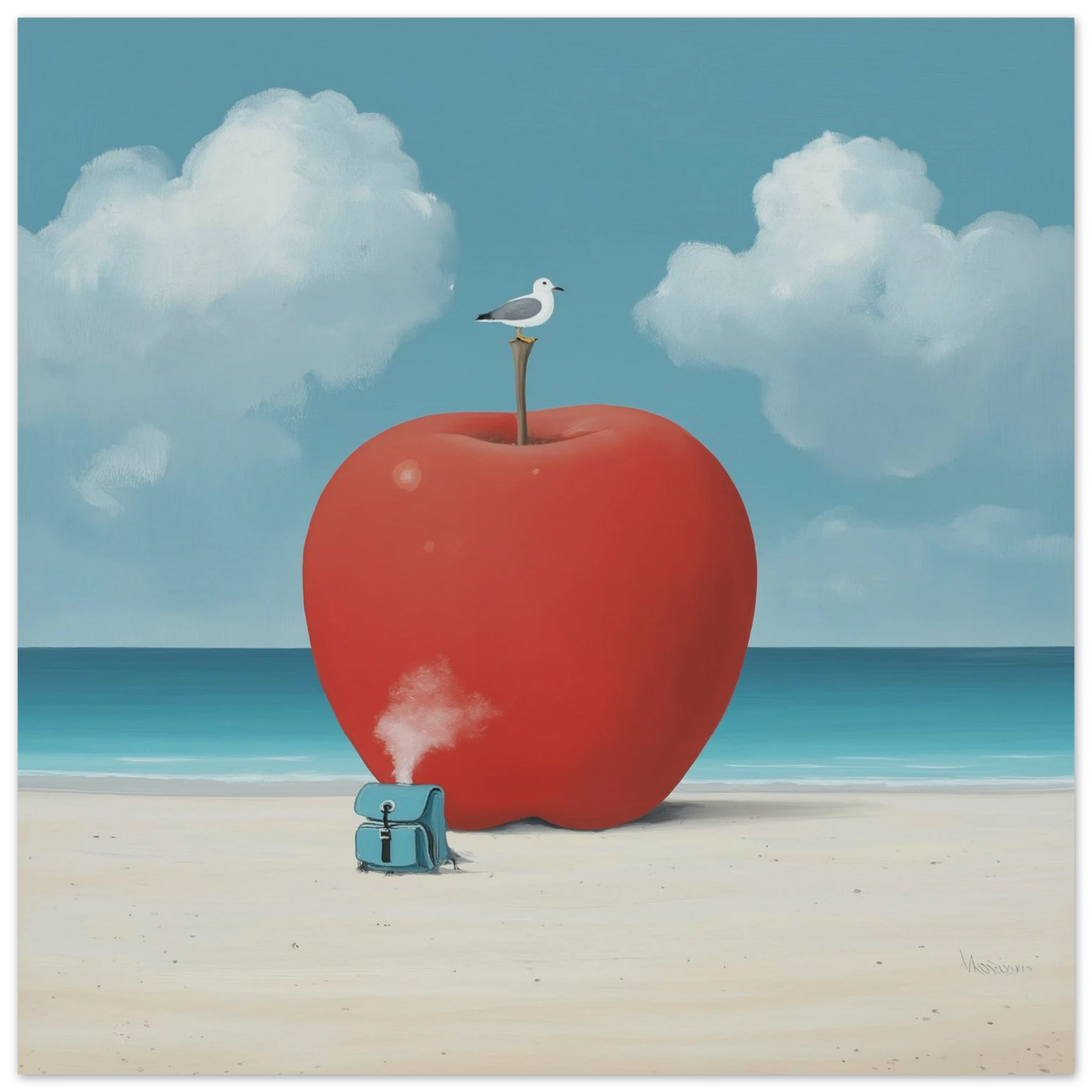 La Pomme et la Mouette — affiche d'art — vue 5 — art mural STNCL