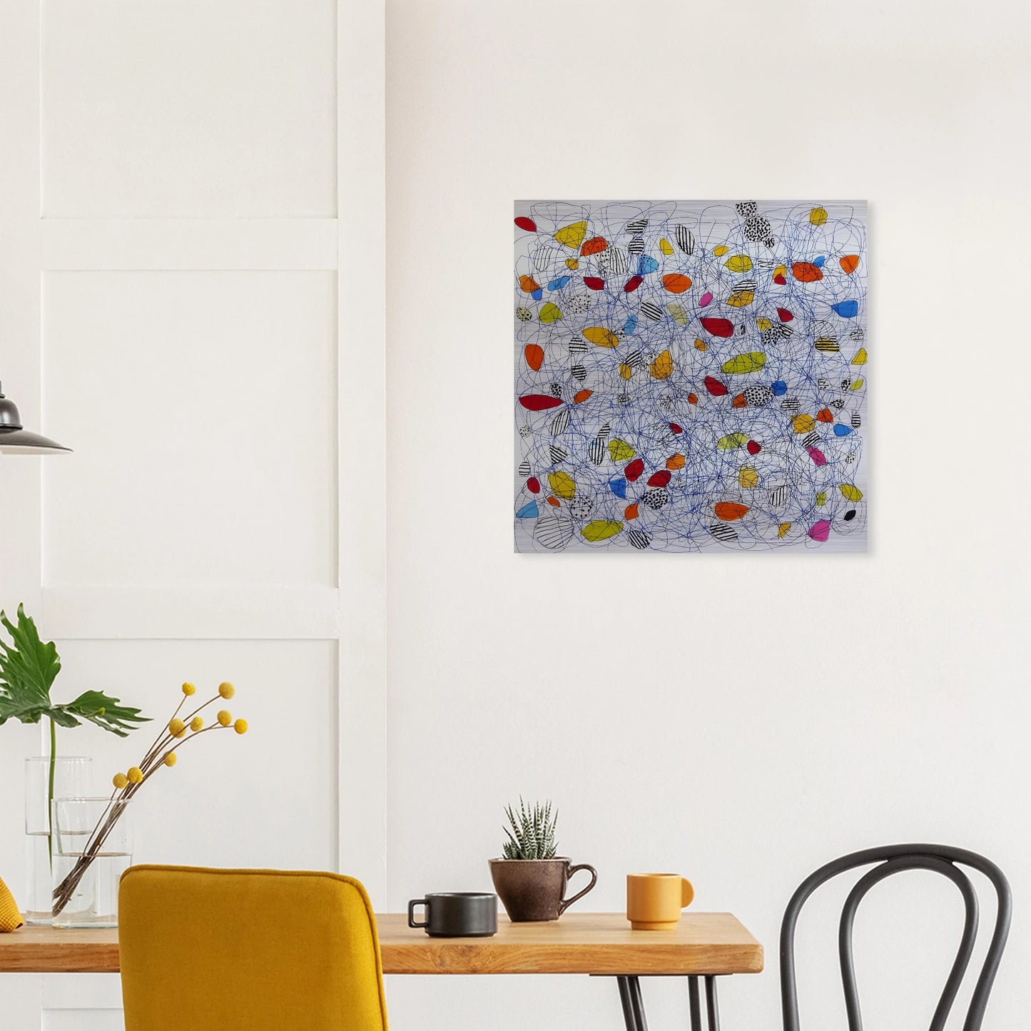 Pelote et Galets — tableau aluminium — vue 7 — art mural STNCL