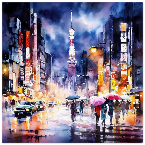 Tokio im Regen