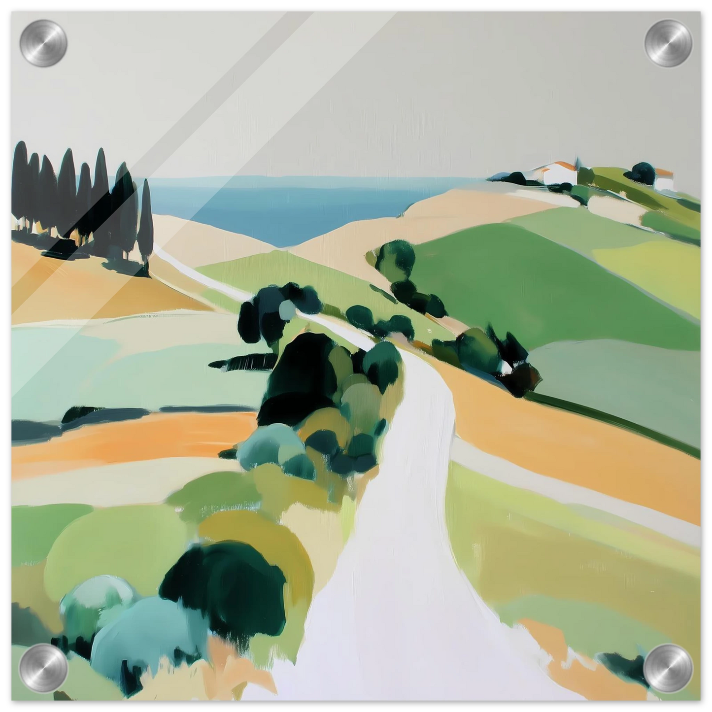Chemin vers la Mer — tableau plexiglas — vue 3 — art mural STNCL