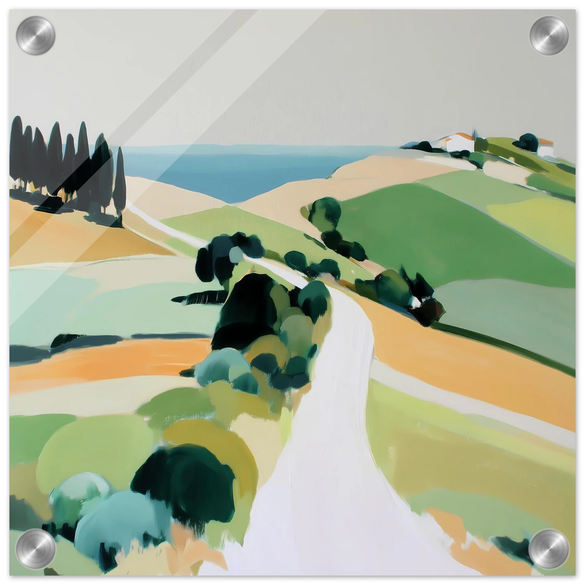 Chemin vers la Mer — tableau plexiglas — vue 3 — art mural STNCL