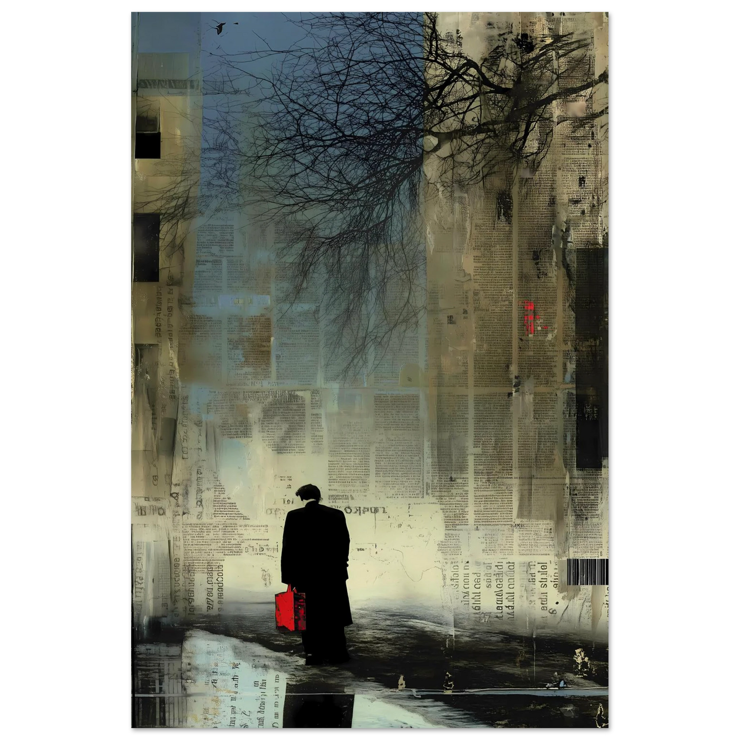 La Valise Rouge — affiche d'art — vue 4 — art mural STNCL