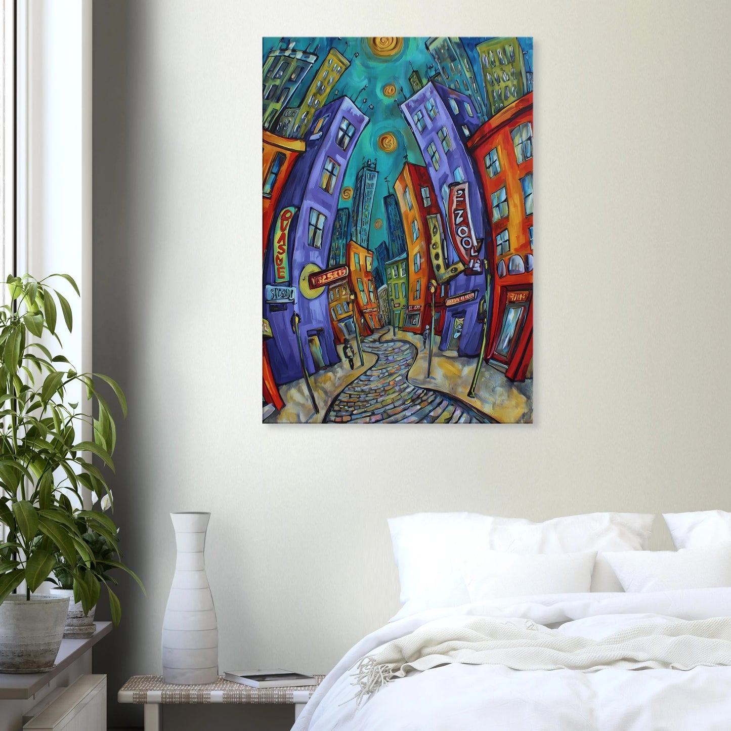 Ville Tourbillon — tableau sur toile — vue 7 — art mural STNCL