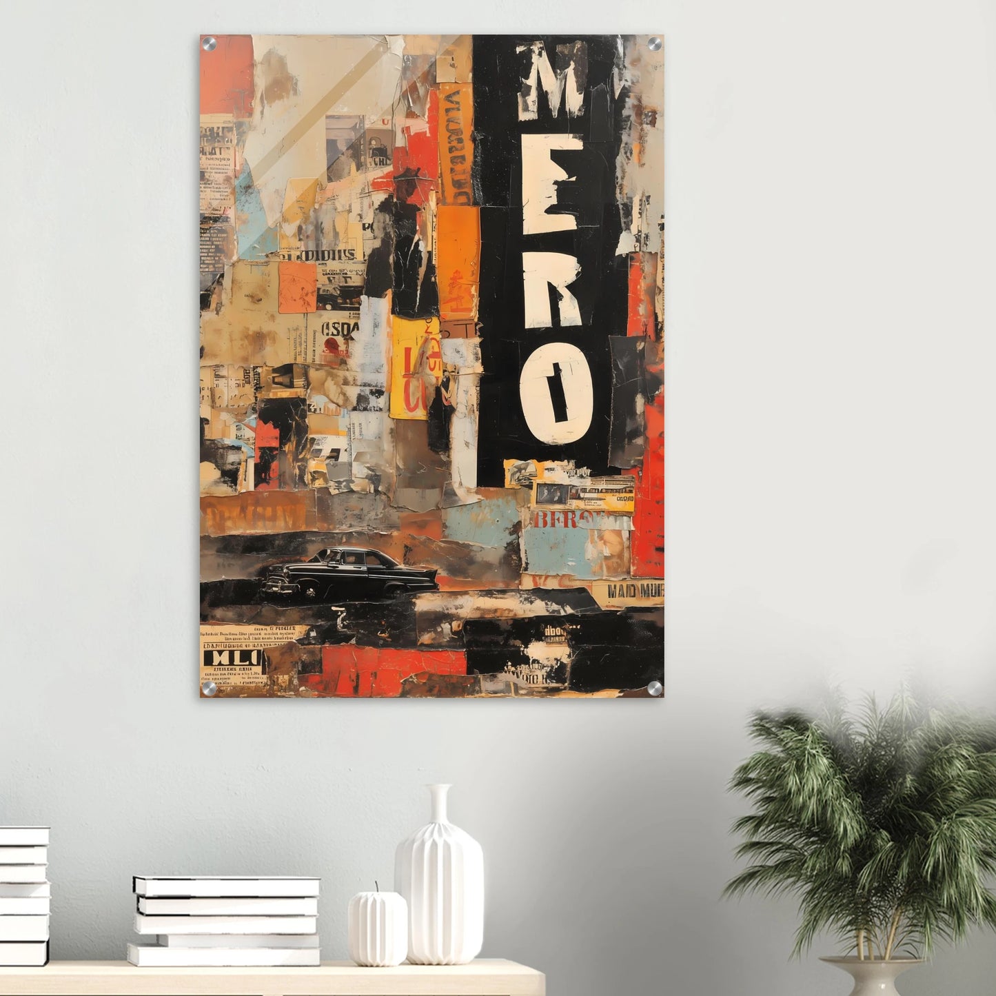 Affiches Lacérées — tableau plexiglas — vue 6 — art mural STNCL