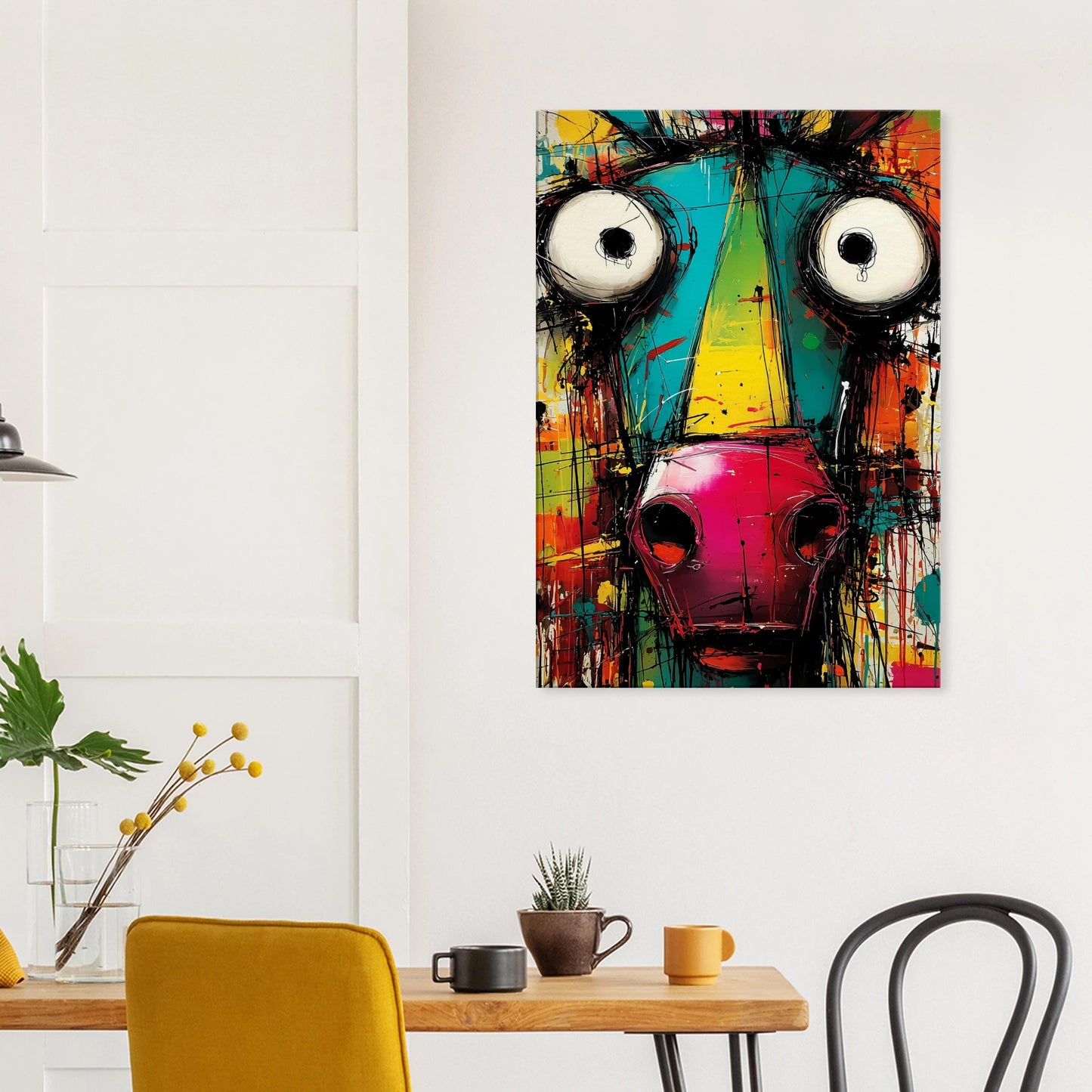 La Bête Étonnée — tableau sur toile — vue 8 — art mural STNCL