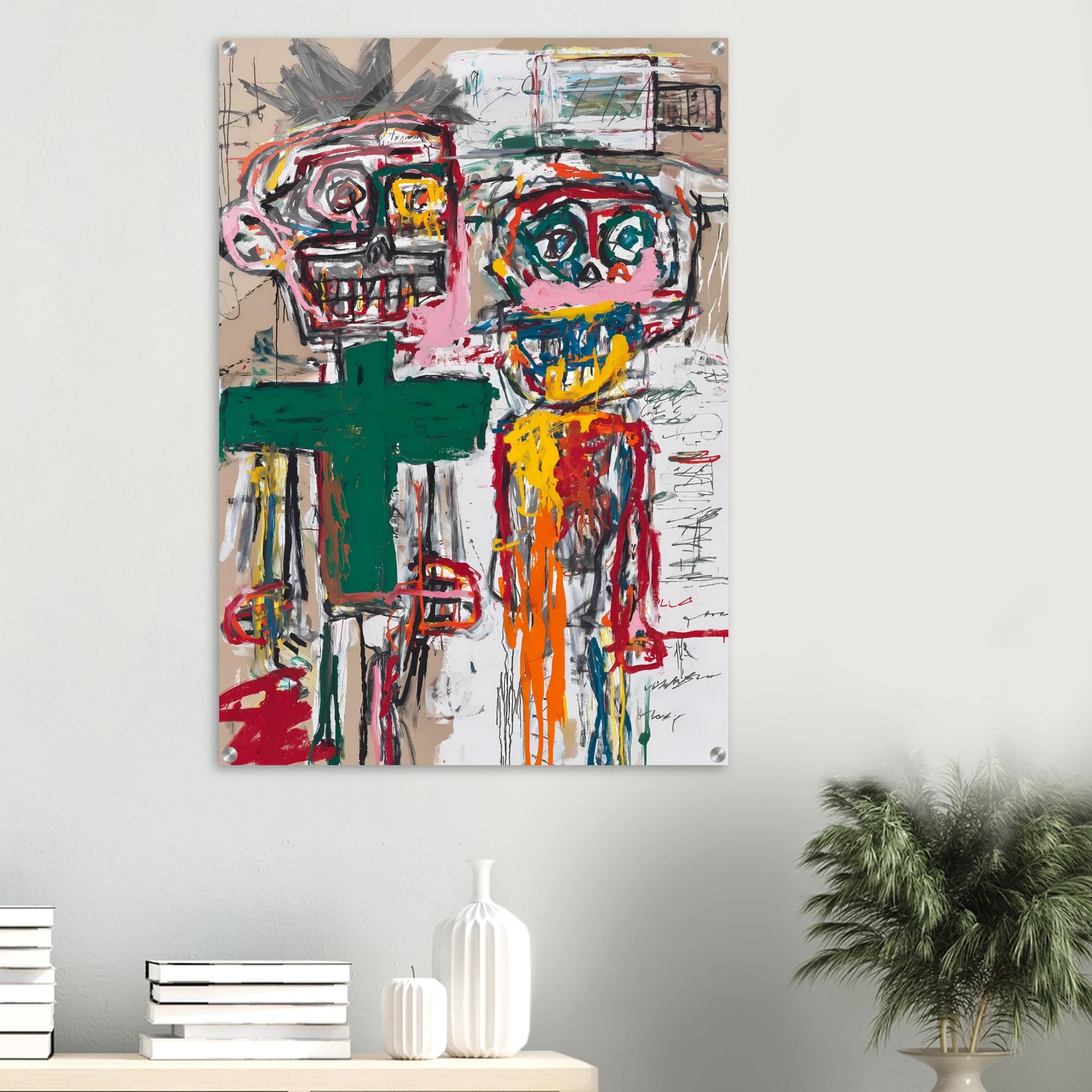 Deux Totems — tableau plexiglas — vue 6 — art mural STNCL