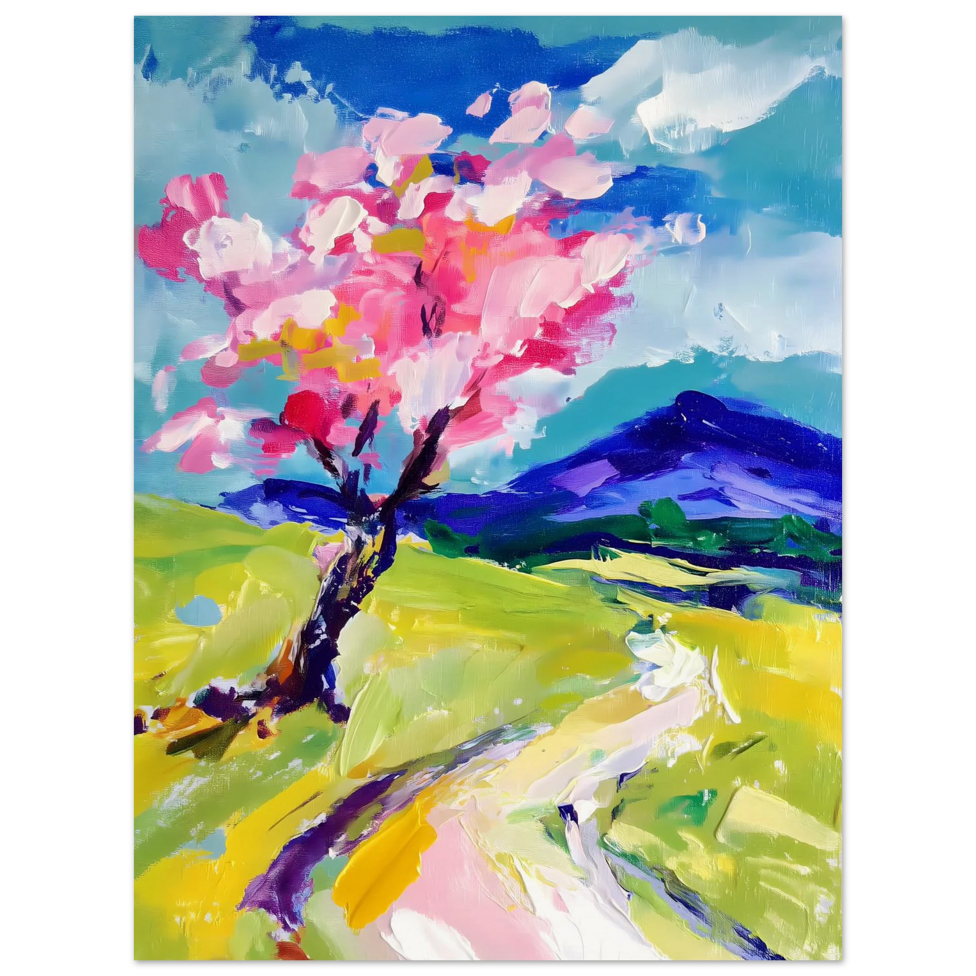 L'Arbre en Fleurs — affiche d'art — vue 2 — art mural STNCL