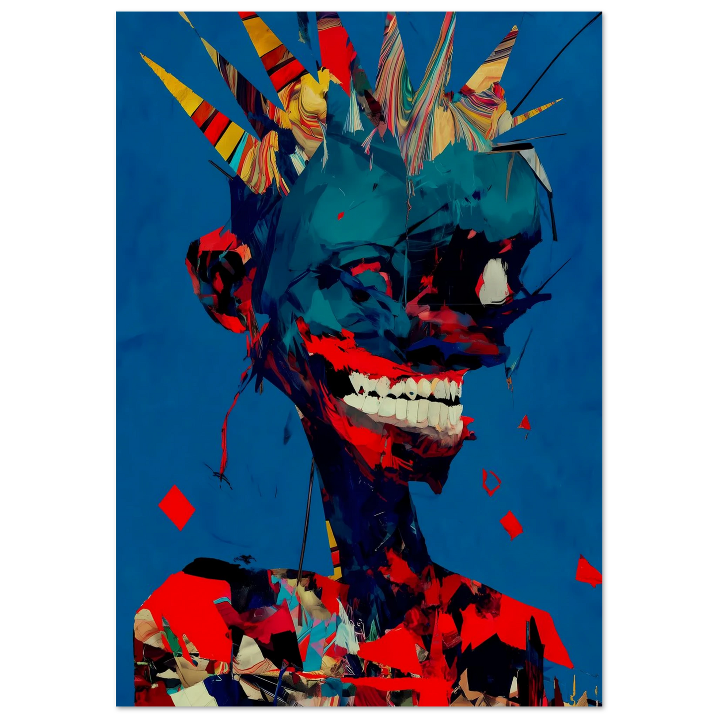 Le Rire Bleu — affiche d'art — art mural STNCL