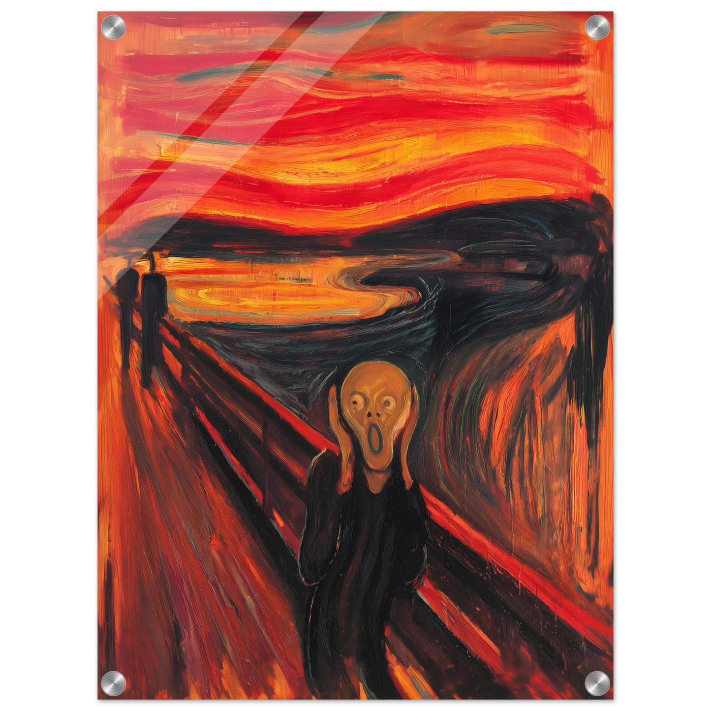 Cri Écarlate — tableau plexiglas — vue 4 — art mural STNCL