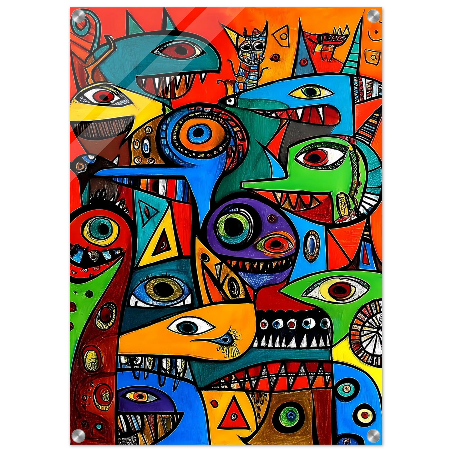 Prolifération — tableau plexiglas — vue 2 — art mural STNCL