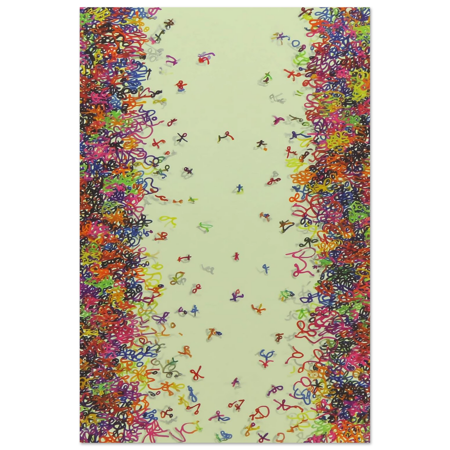 La Fête des Signes — tableau aluminium — vue 4 — art mural STNCL