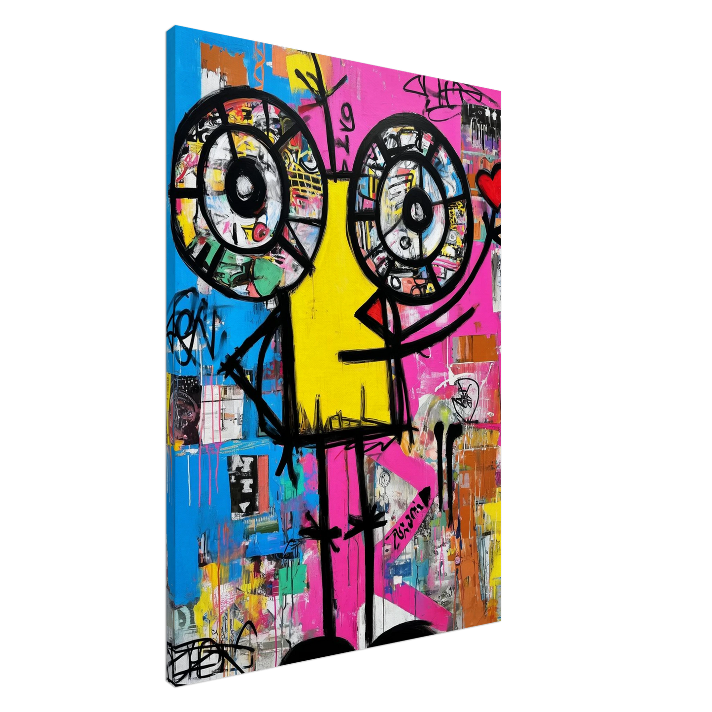 Créature aux Grands Yeux — tableau sur toile — art mural STNCL