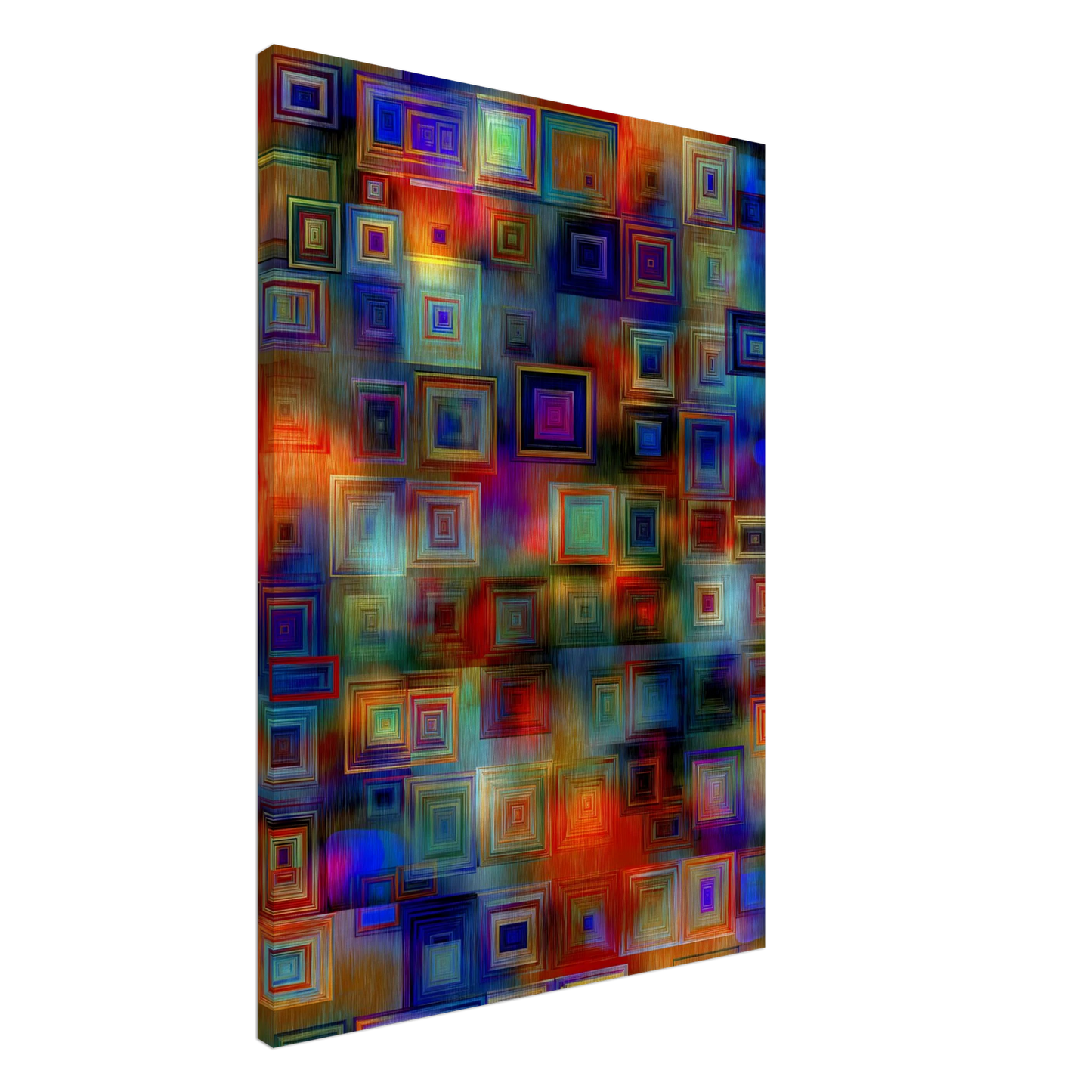 Trame de Carrés — tableau sur toile — art mural STNCL