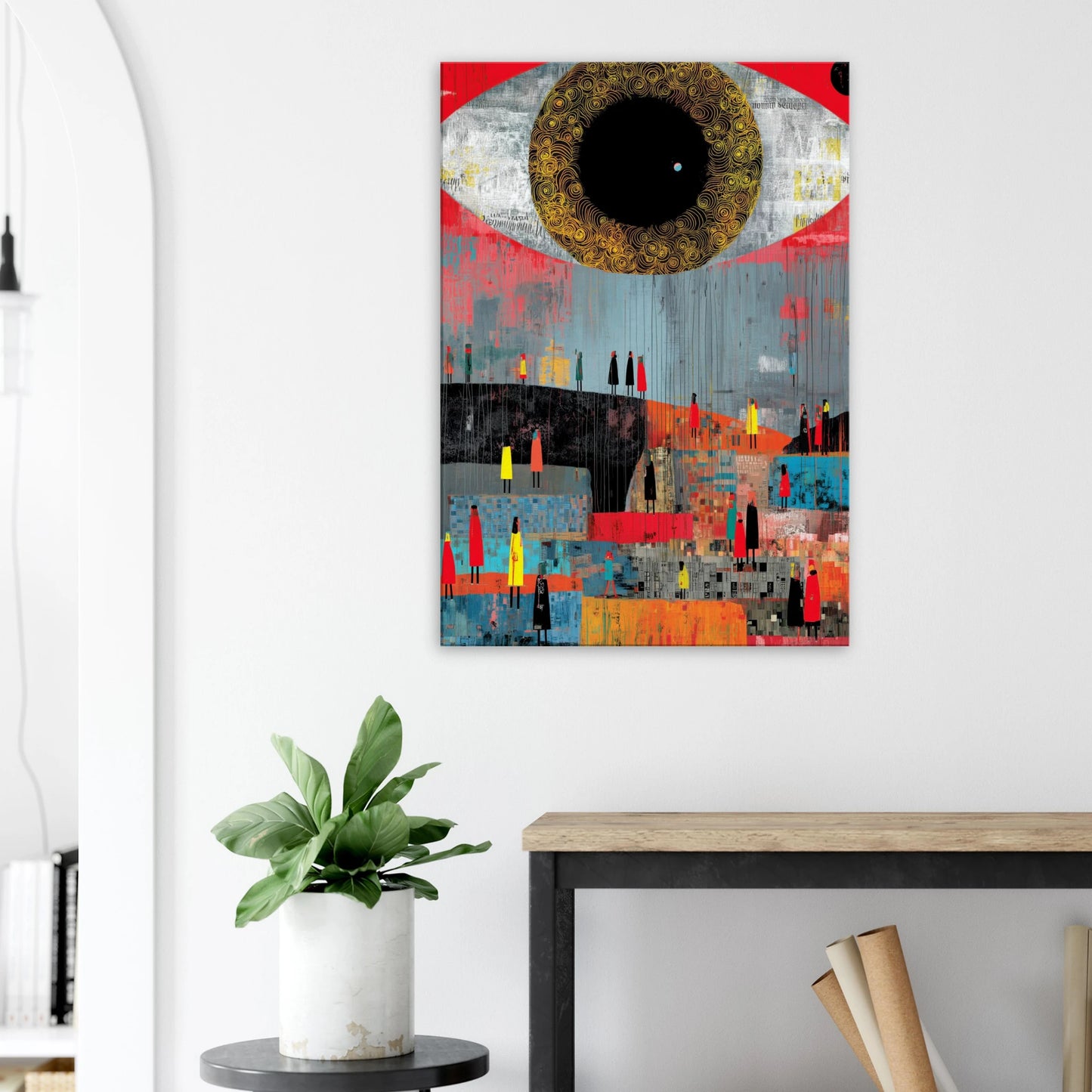 L'Œil qui Gouverne — tableau sur toile — vue 8 — art mural STNCL