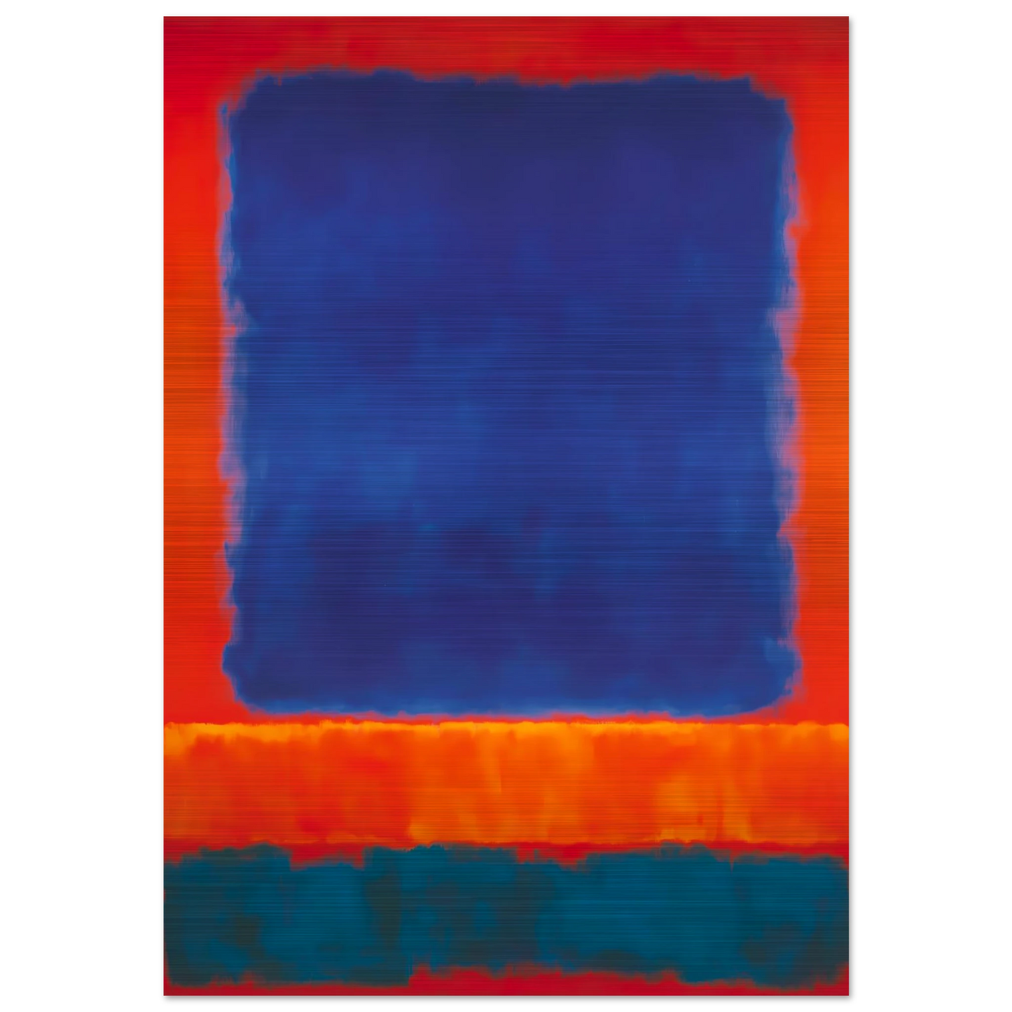 Bleu en Apesanteur — tableau aluminium — art mural STNCL