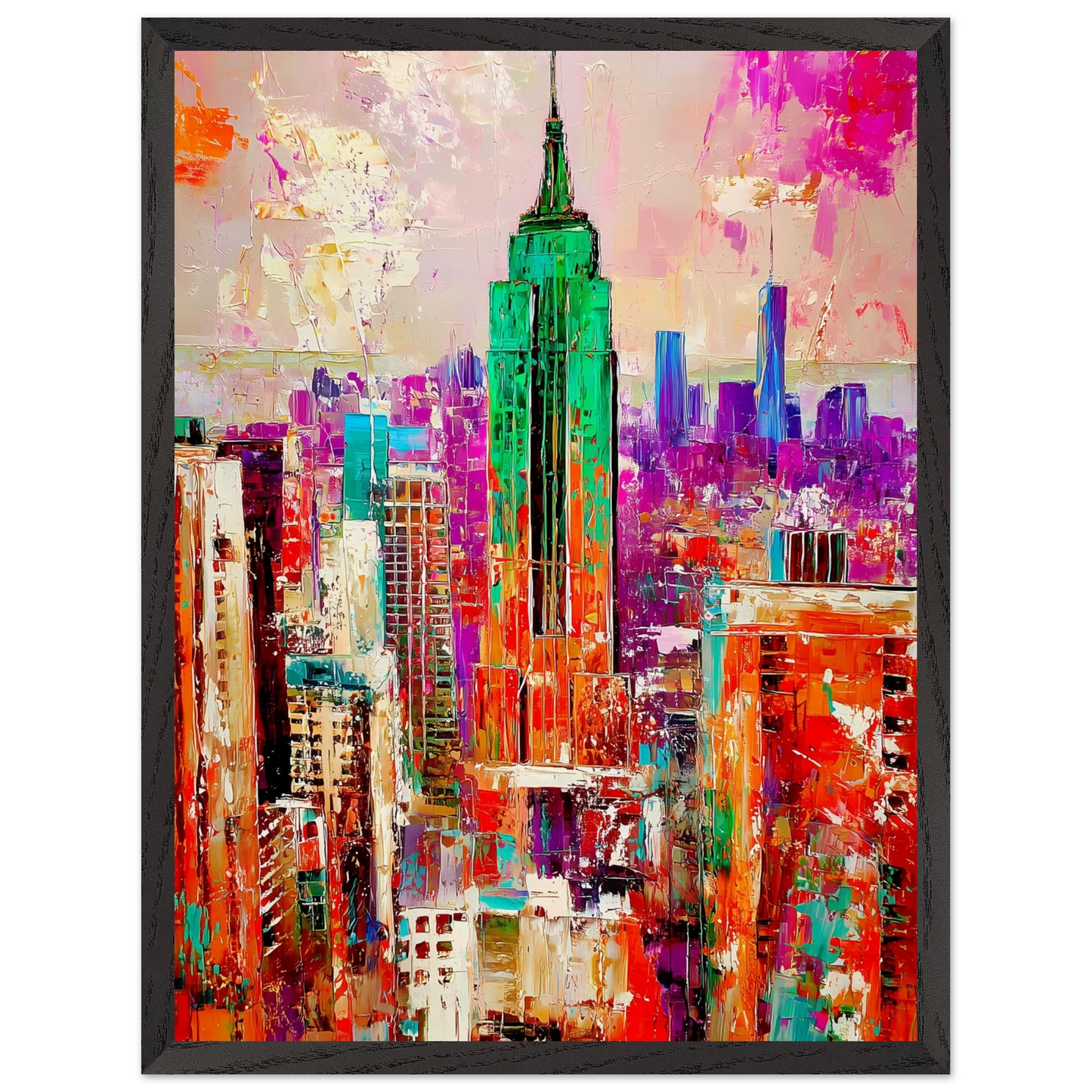 New York en Couleurs — tableau encadre bois — vue 15 — art mural STNCL