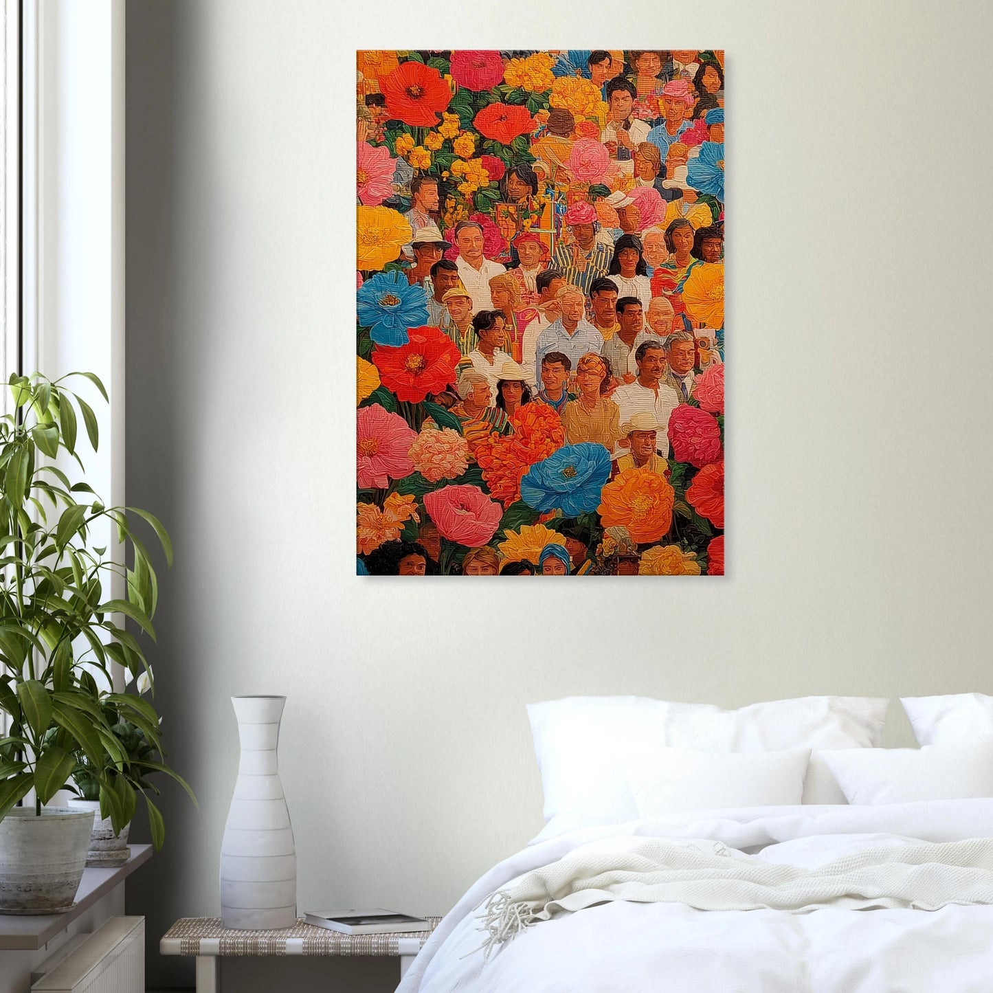 Jardin des Visages — tableau sur toile — vue 7 — art mural STNCL