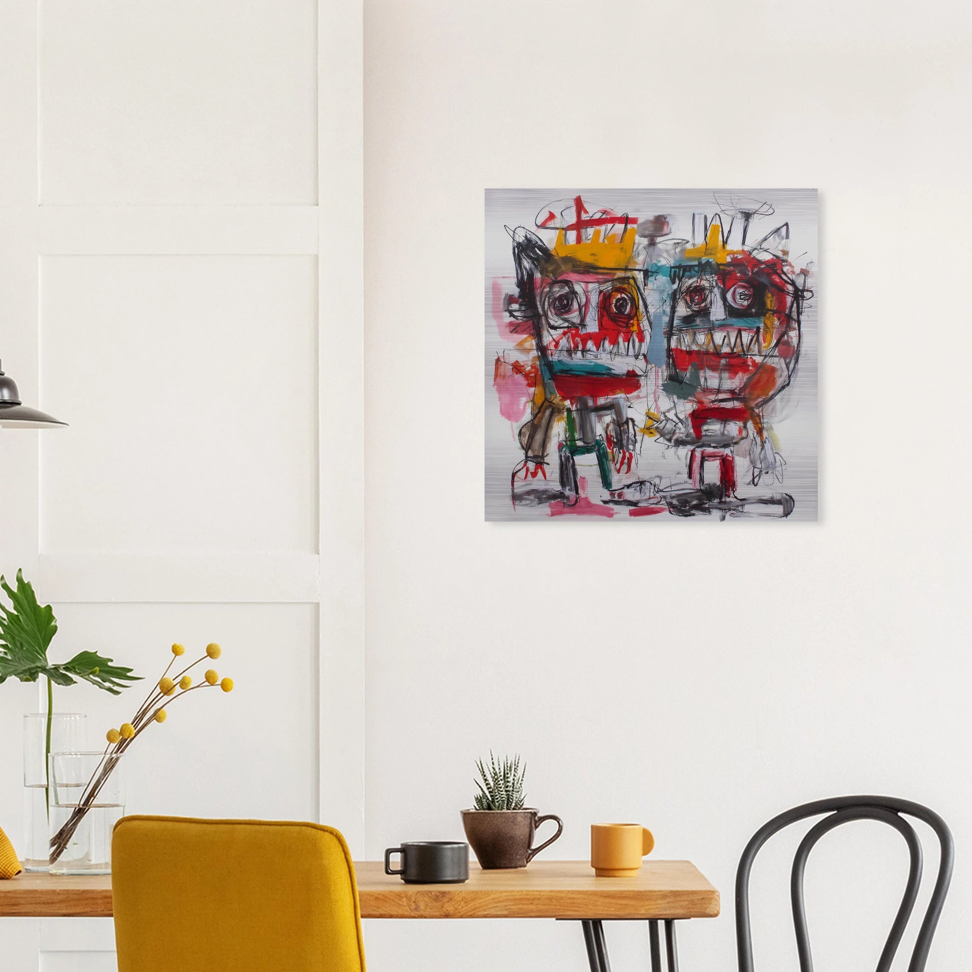 Rois Crânes — tableau aluminium — vue 7 — art mural STNCL