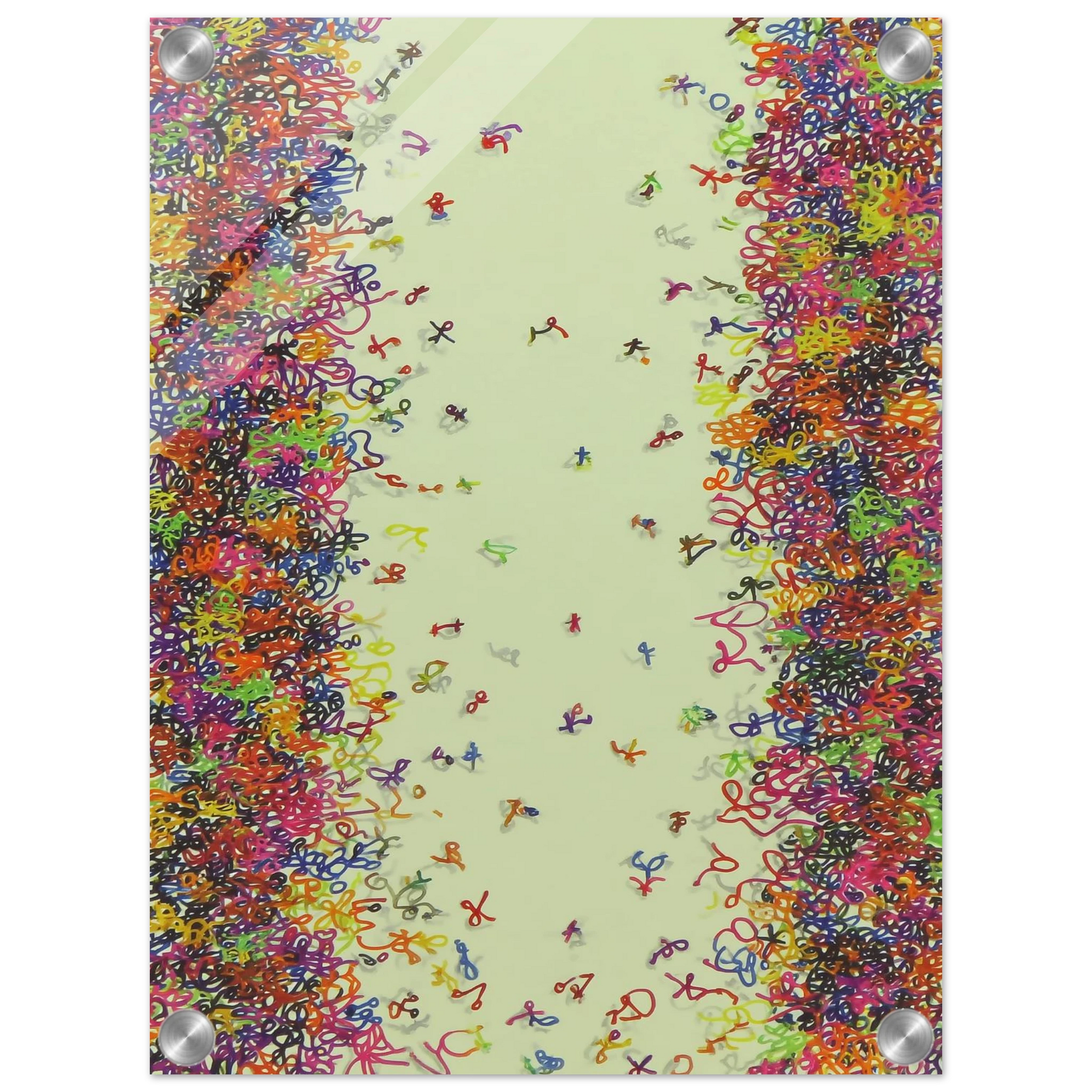 La Fête des Signes — tableau plexiglas — vue 2 — art mural STNCL