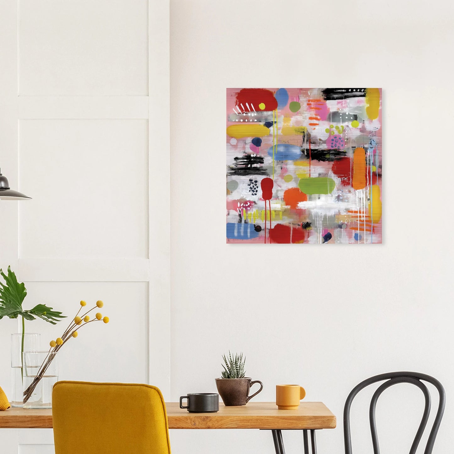 Confettis Suspendus — tableau aluminium — vue 7 — art mural STNCL