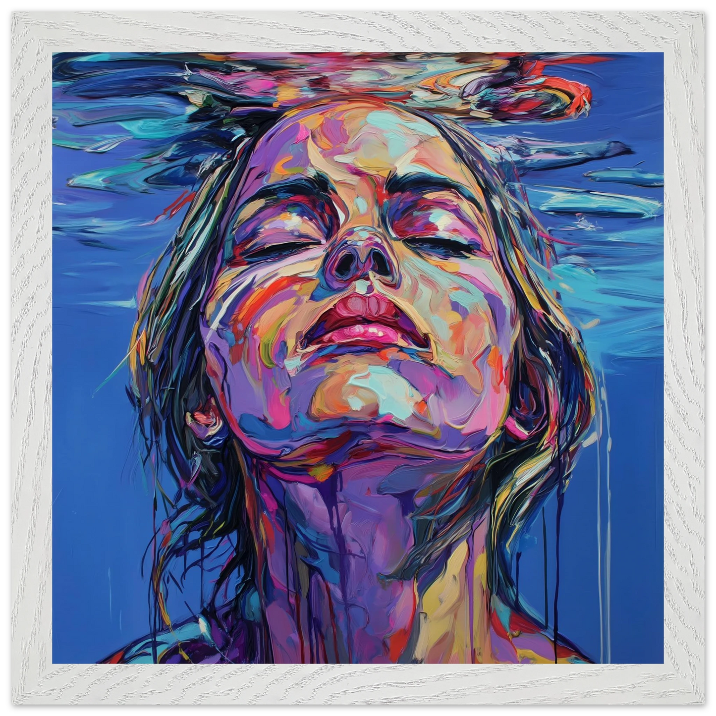 À Fleur d'Eau — tableau encadré bois — vue 11 — art mural STNCL