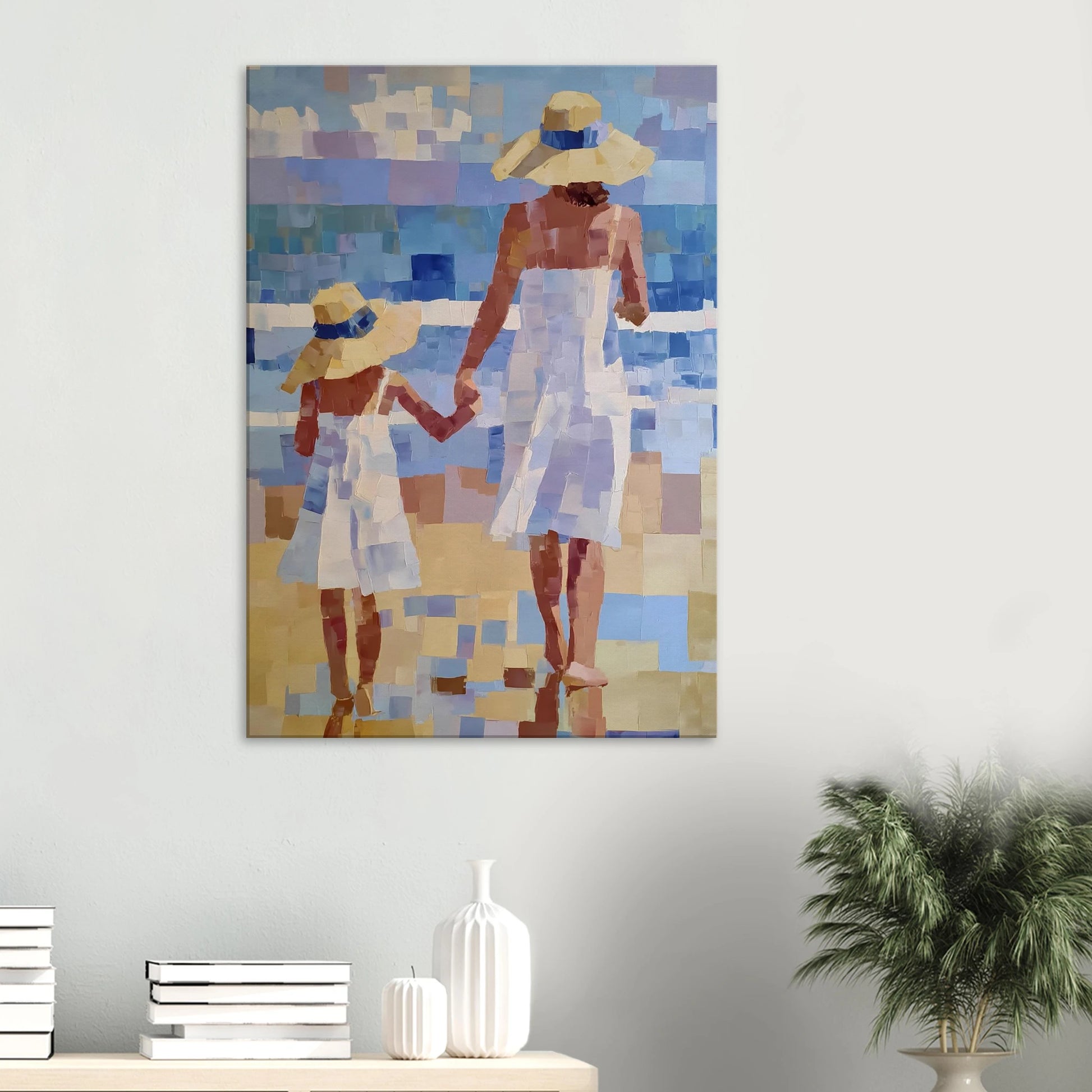 Main dans la Main — tableau sur toile — vue 6 — art mural STNCL