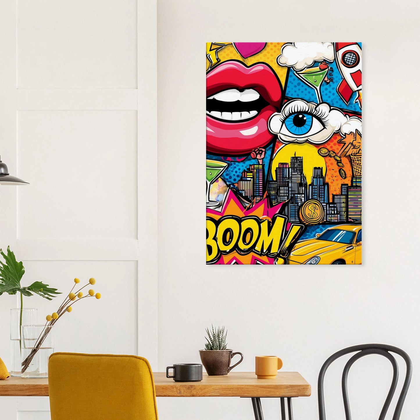 BOOM Pop Art — tableau sur toile — vue 8 — art mural STNCL