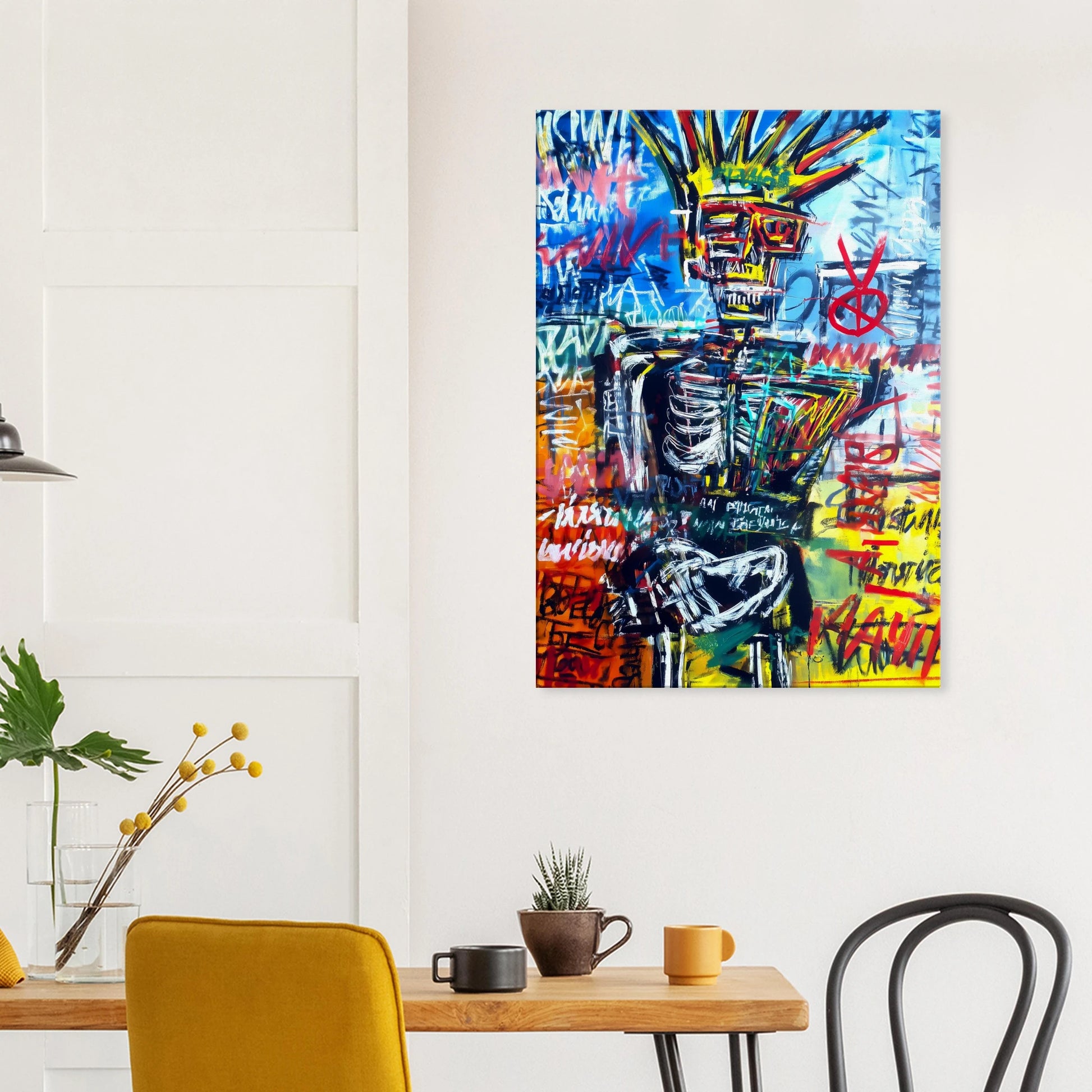 Roi Squelette — tableau sur toile — vue 8 — art mural STNCL