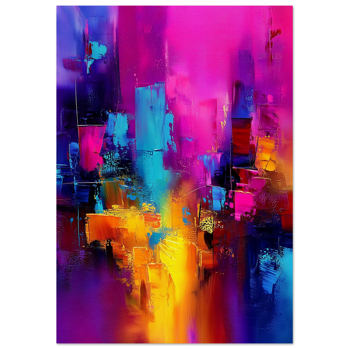 Lumières de la Ville Nocturne — affiche d'art — art mural STNCL