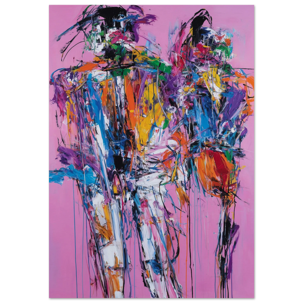 Two Figures in Motion