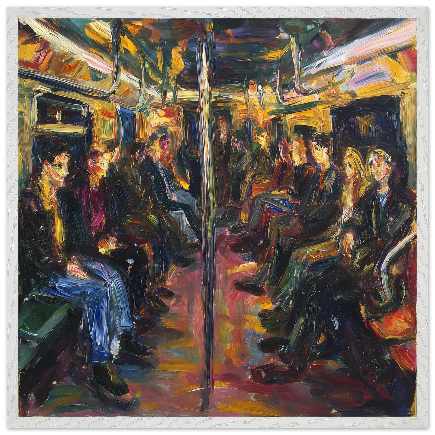Rame du Soir — tableau encadré bois — vue 5 — art mural STNCL