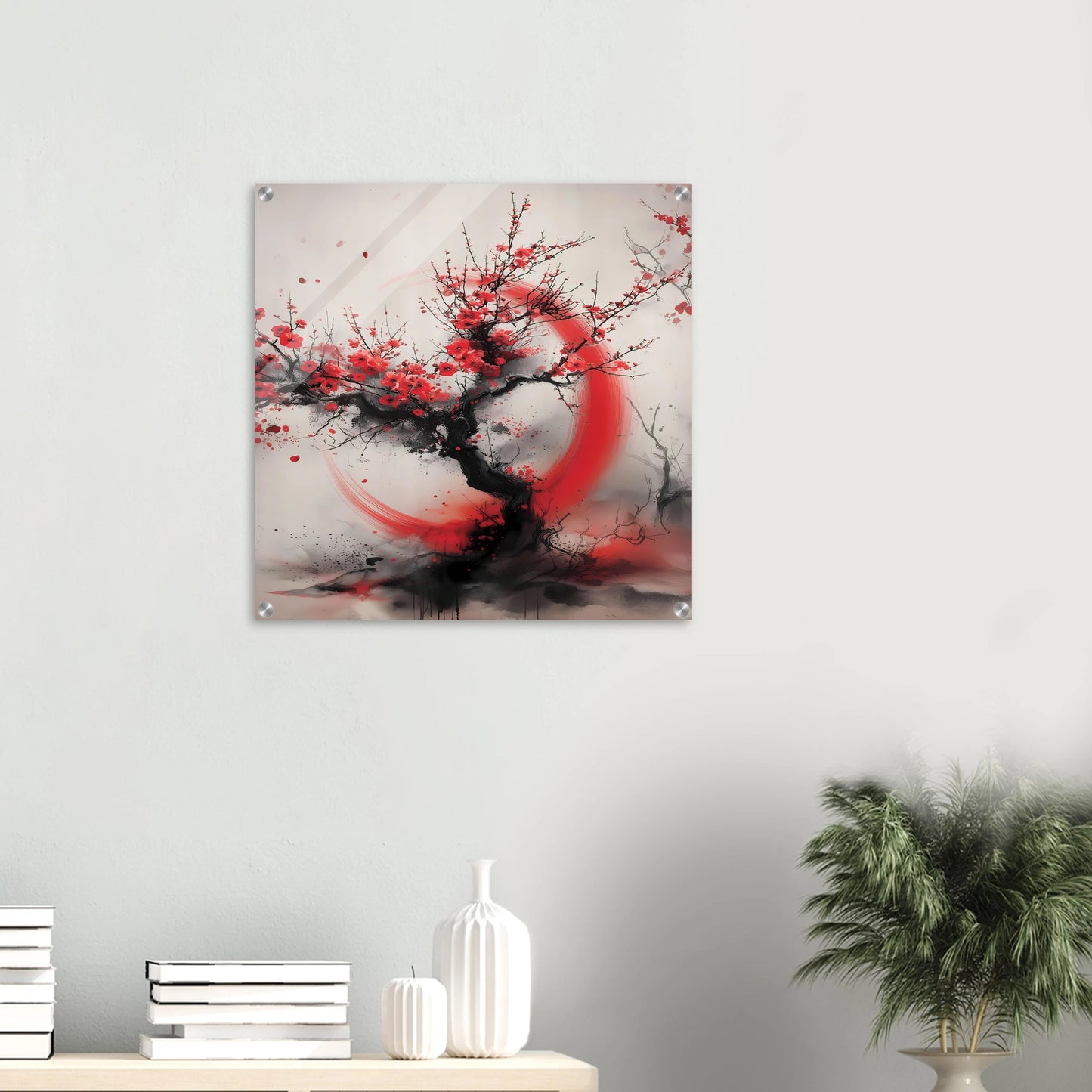 Enso et Prunier — tableau plexiglas — vue 5 — art mural STNCL