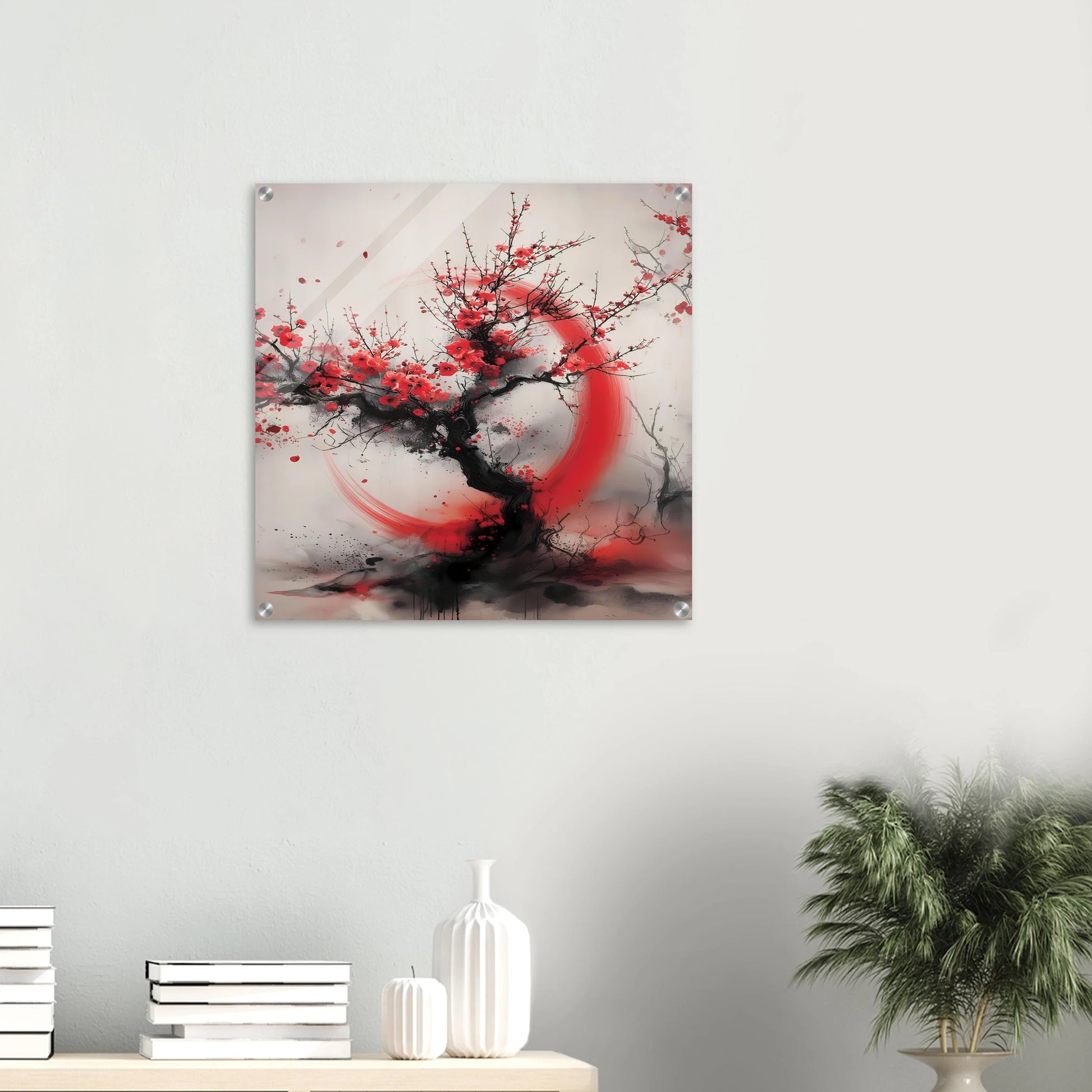 Enso et Prunier — tableau plexiglas — vue 5 — art mural STNCL