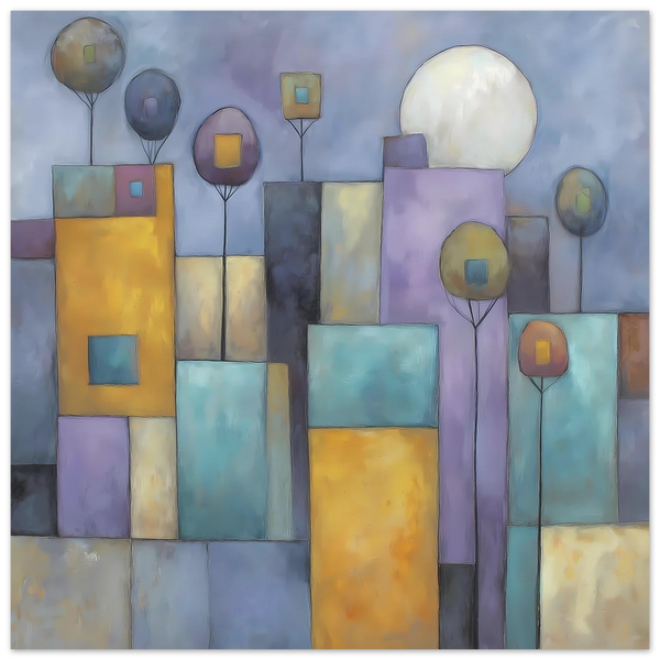 Ville sous la Lune