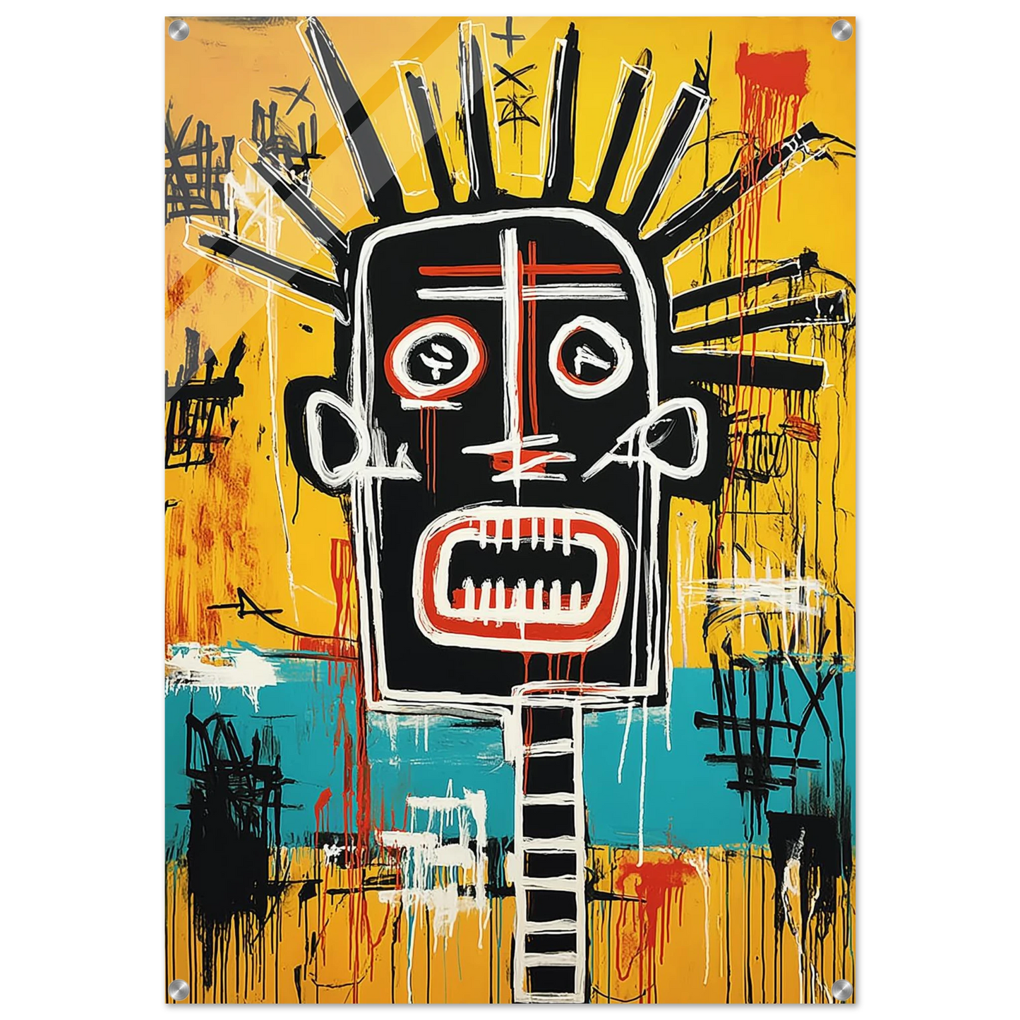 Tête Solaire — tableau plexiglas — art mural STNCL