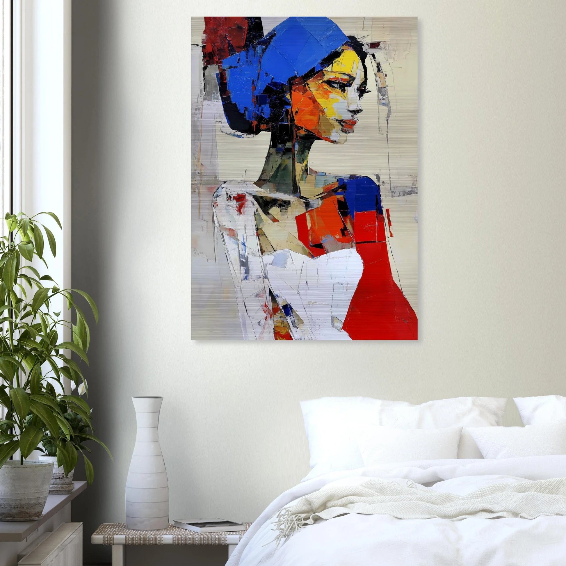 Profil en Éclats de Couleur — tableau aluminium — vue 7 — art mural STNCL