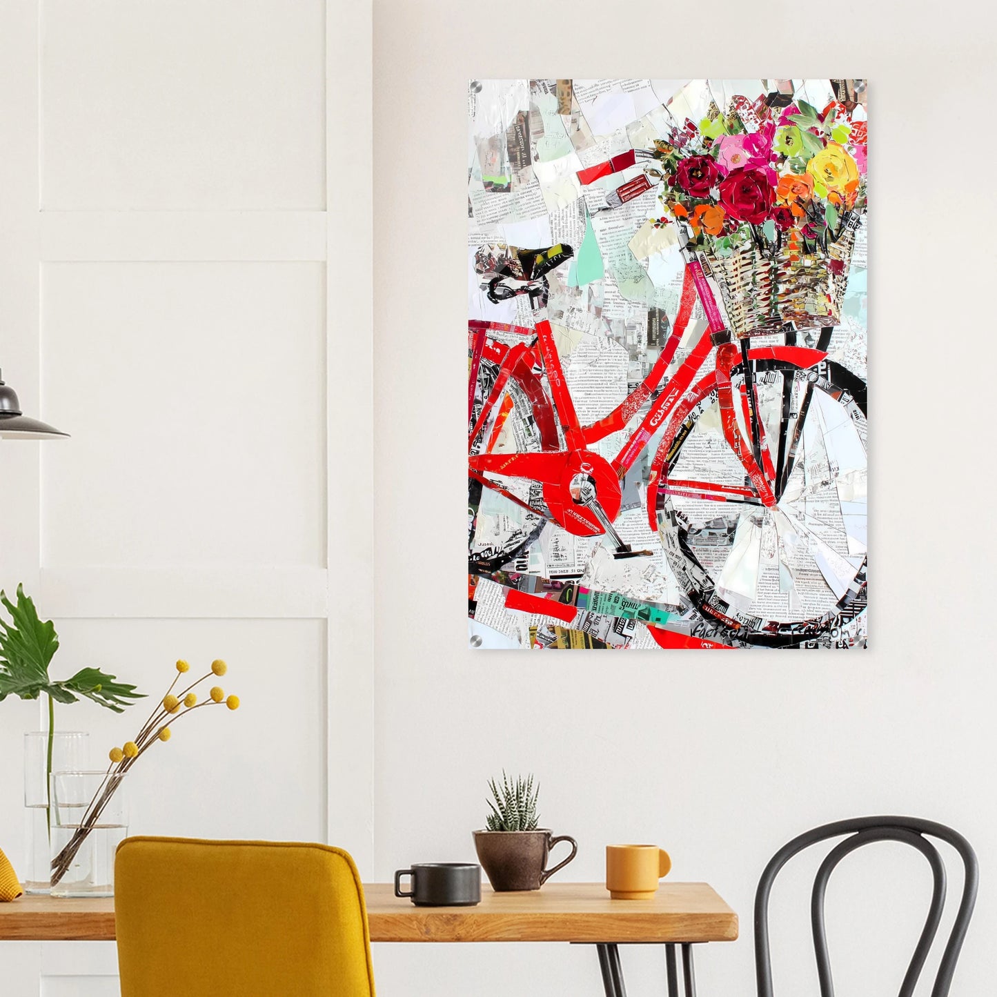 Le Vélo Fleuri — tableau plexiglas — vue 8 — art mural STNCL