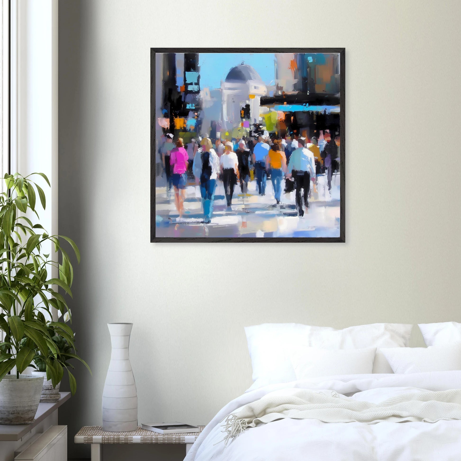Traversée de Midi — tableau encadré bois — vue 14 — art mural STNCL