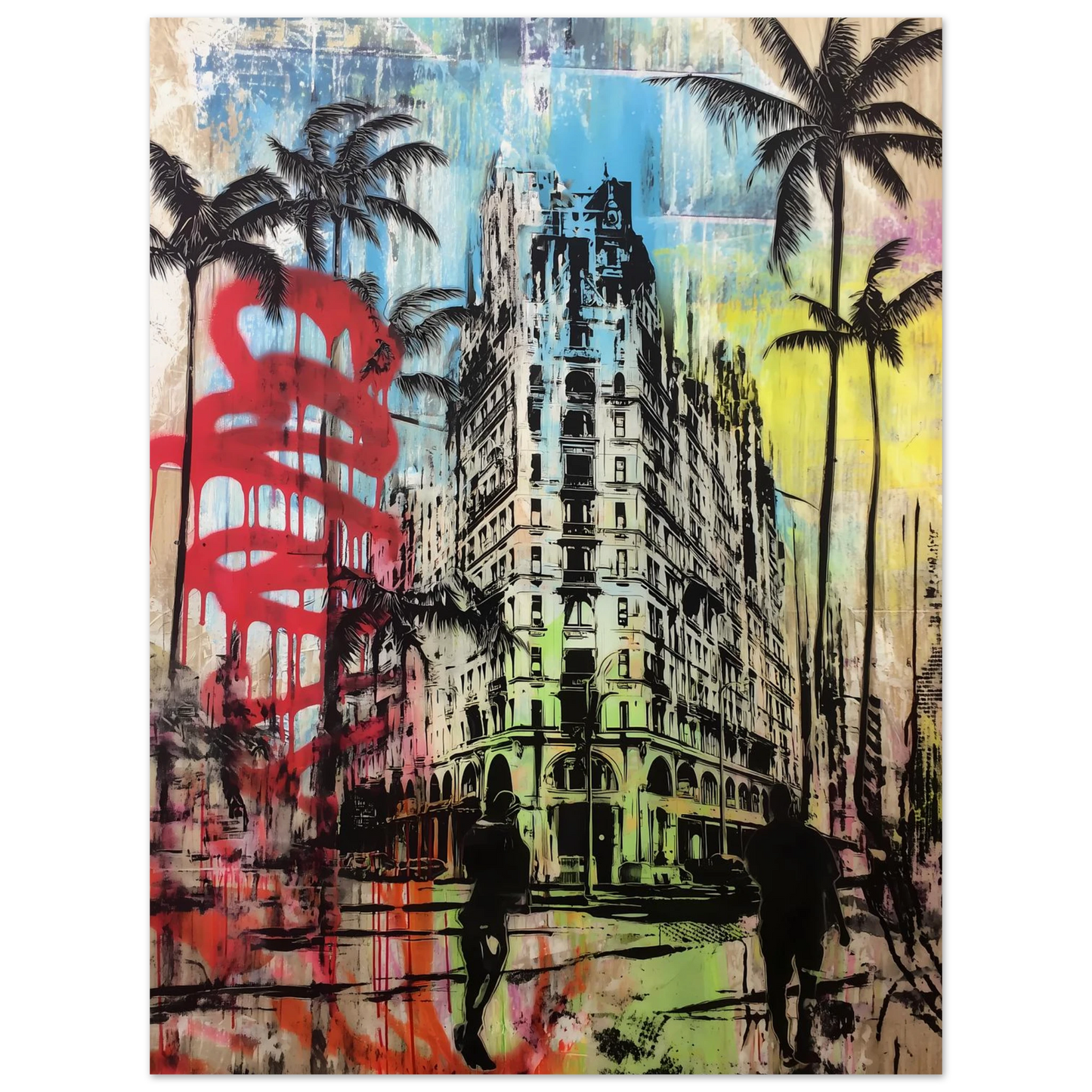 Tropique de Béton — affiche d'art — vue 2 — art mural STNCL
