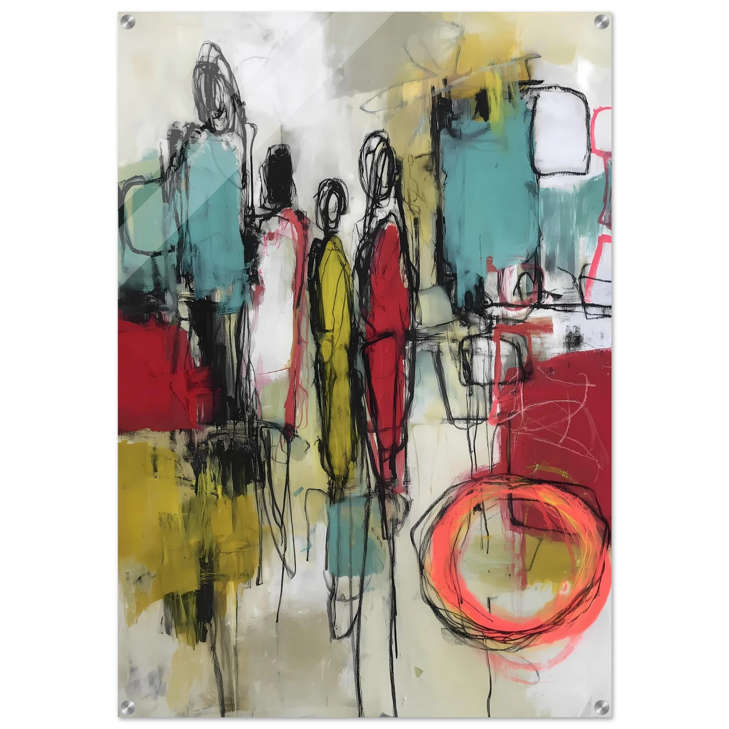 Sédiments d'un Été Brûlé — tableau plexiglas — art mural STNCL