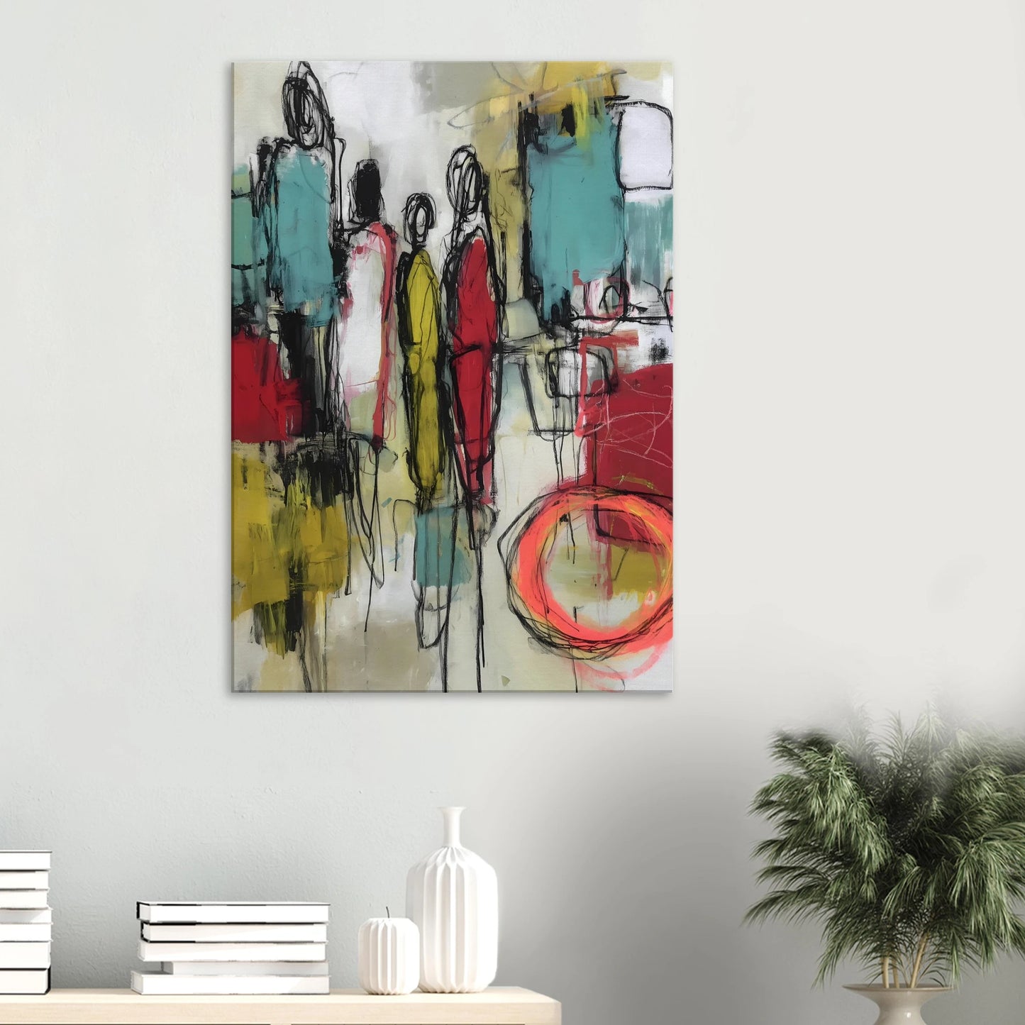 Sédiments d'un Été Brûlé — tableau sur toile — vue 6 — art mural STNCL