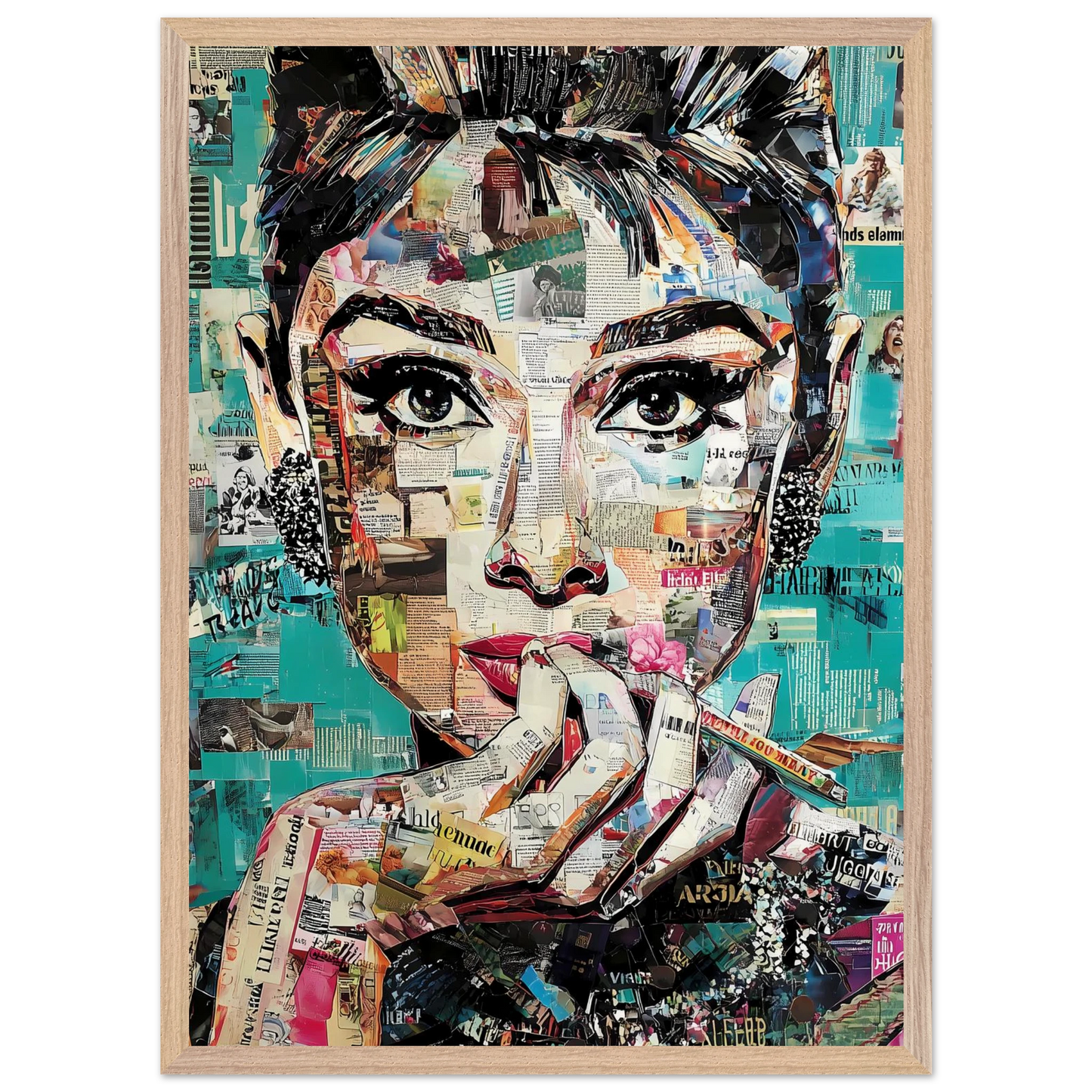 Regard de Papier — tableau encadré bois — vue 13 — art mural STNCL