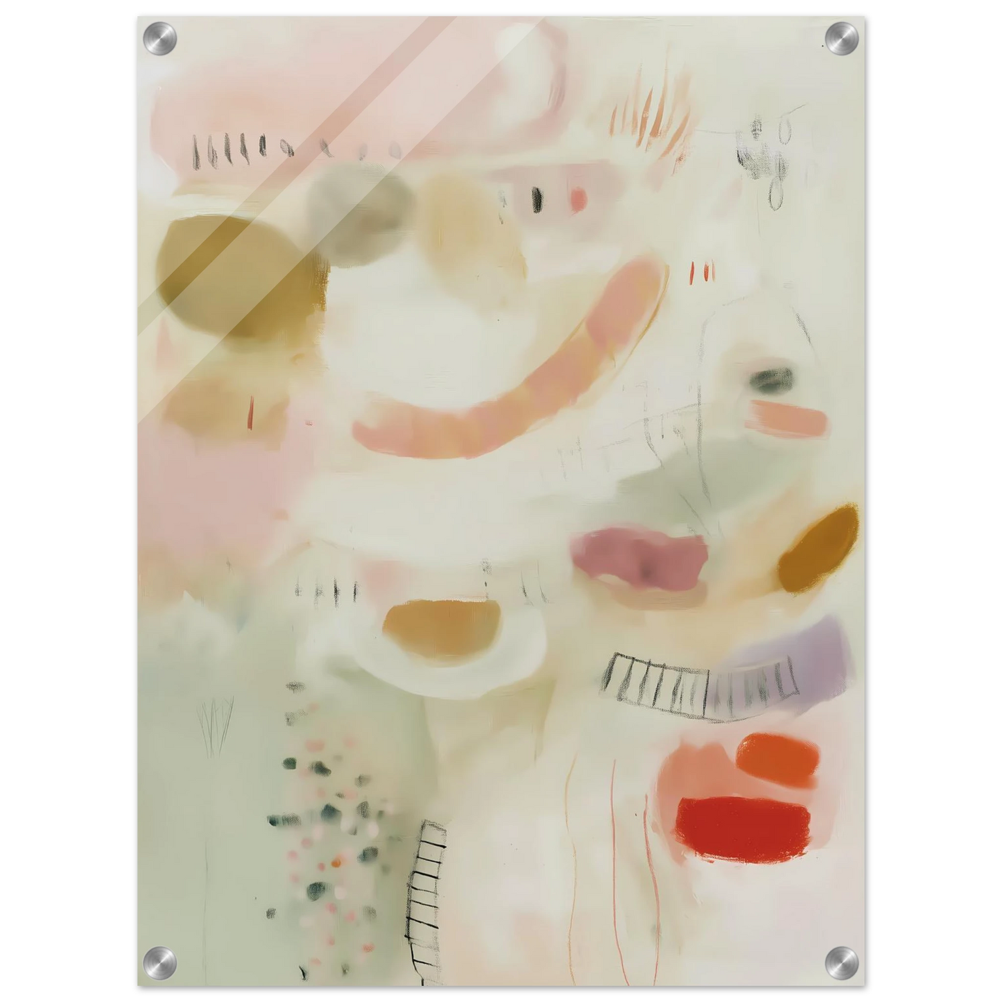Murmures Pastel — tableau plexiglas — vue 4 — art mural STNCL