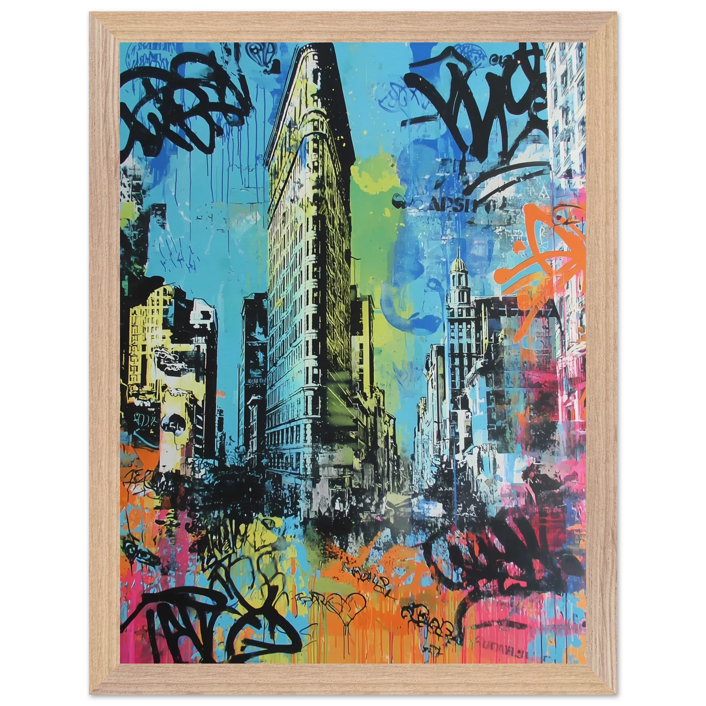 Proue de Manhattan — tableau encadré bois — vue 12 — art mural STNCL