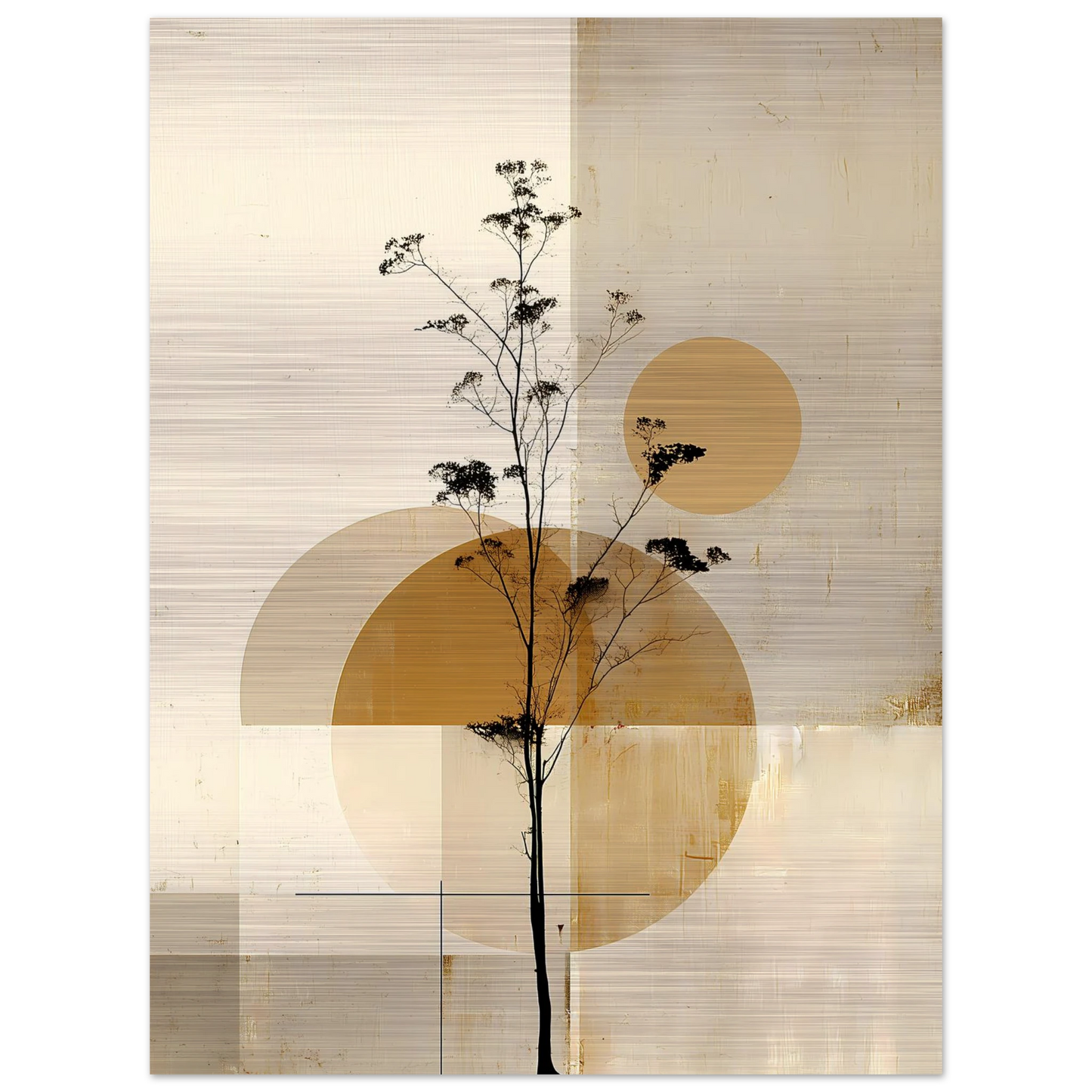 Silhouette au Clair de Lune — tableau aluminium — vue 2 — art mural STNCL